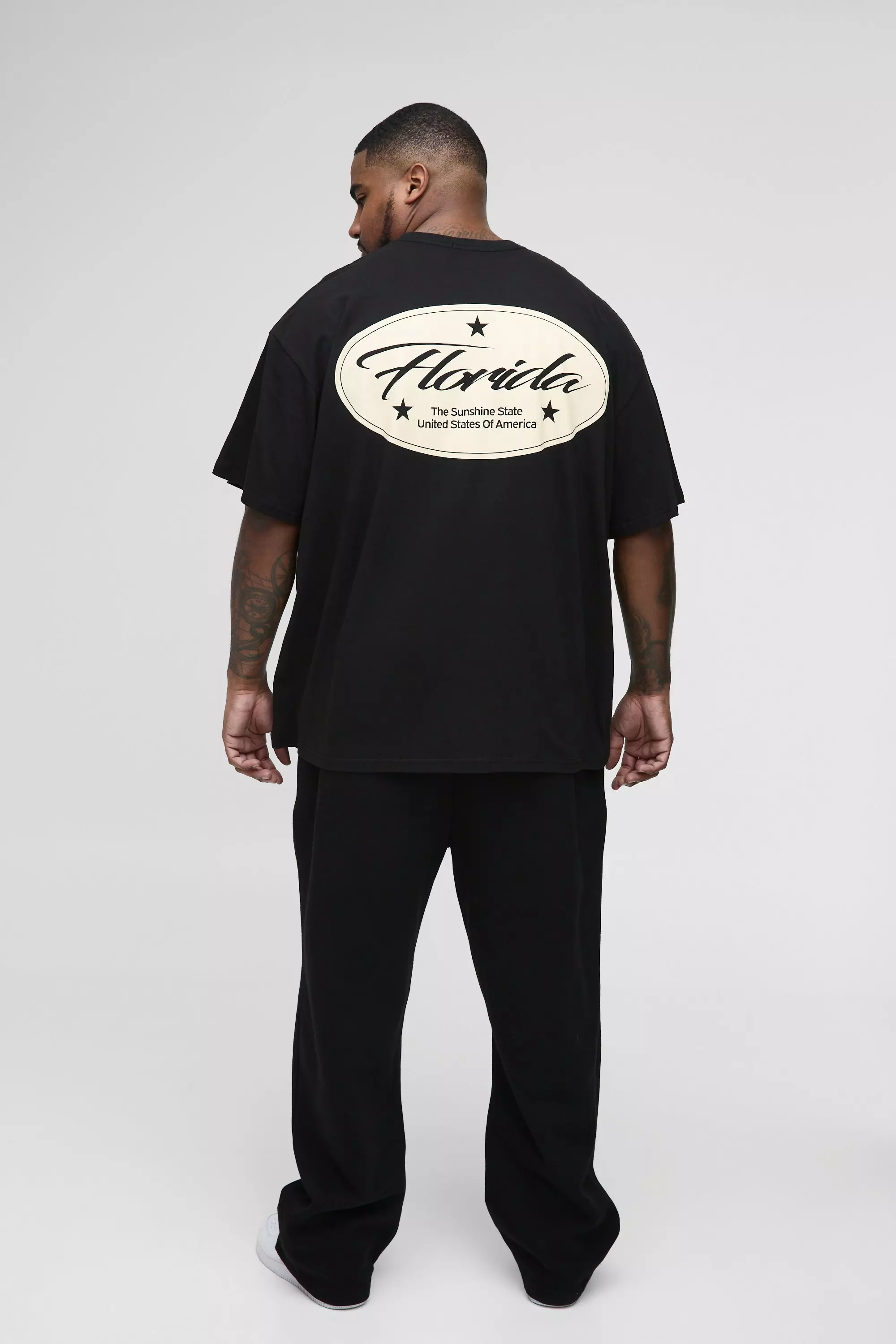 Black Plus Oversized Florida T-Shirt alternatieve afbeelding
