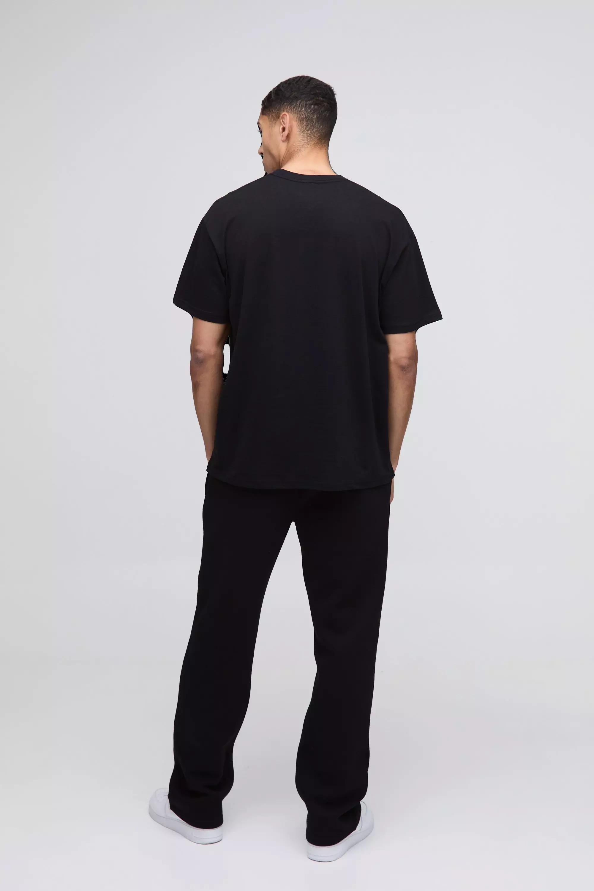 Oversized Rhinestone Mask Print T-Shirt | boohooMAN USA