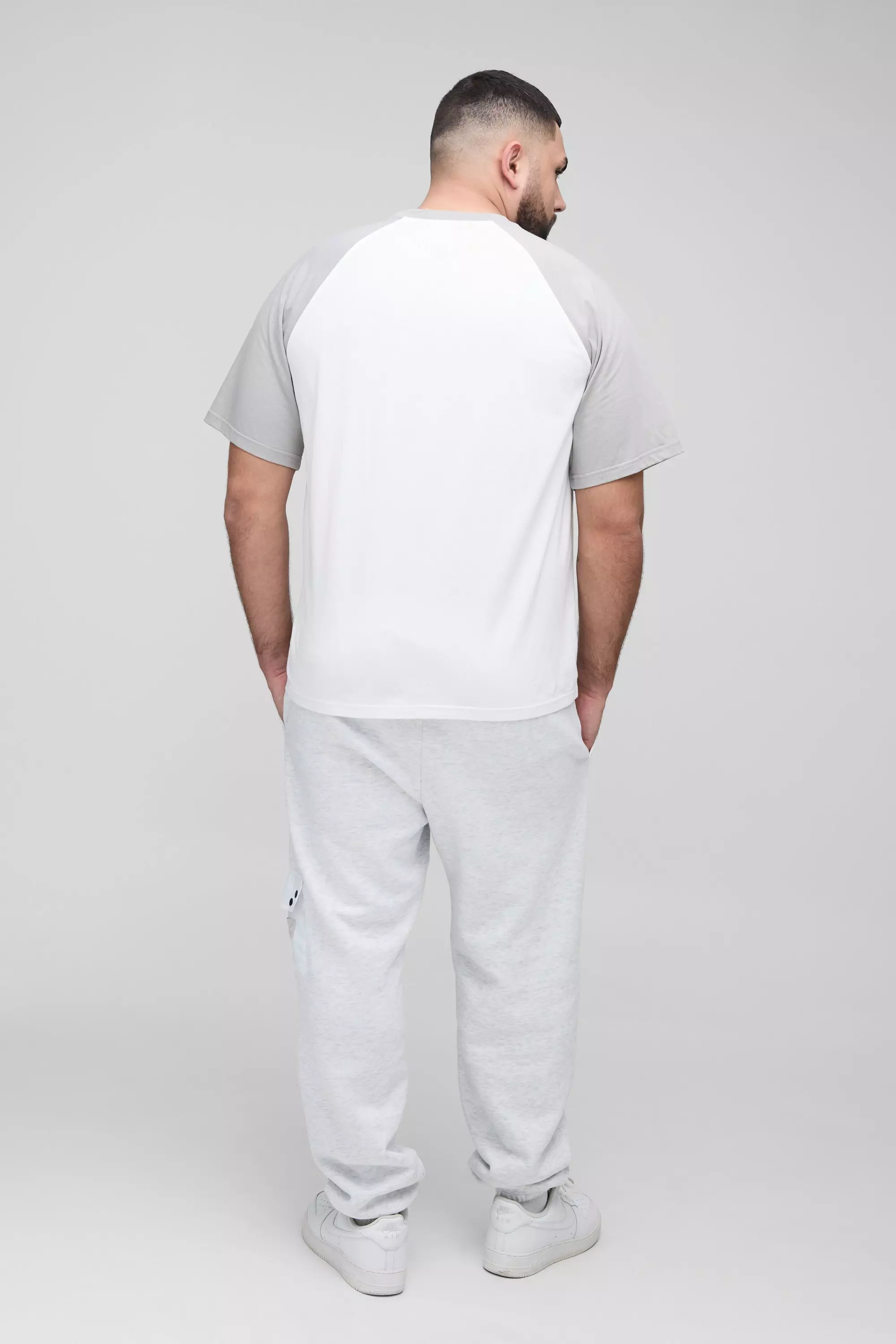 Grande taille - Jogging utilitaire en jersey, Grey marl autre image