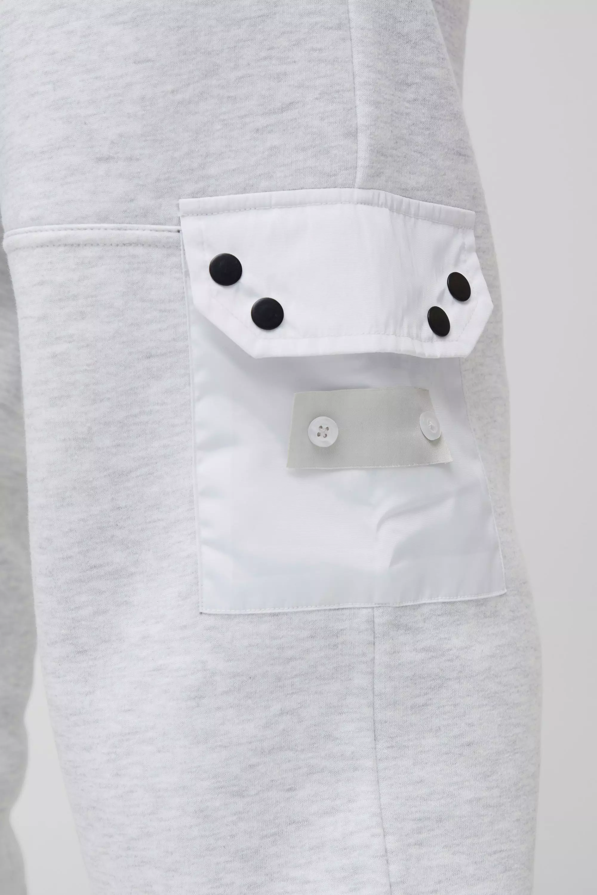 Grande taille - Jogging utilitaire en jersey, Grey marl autre image