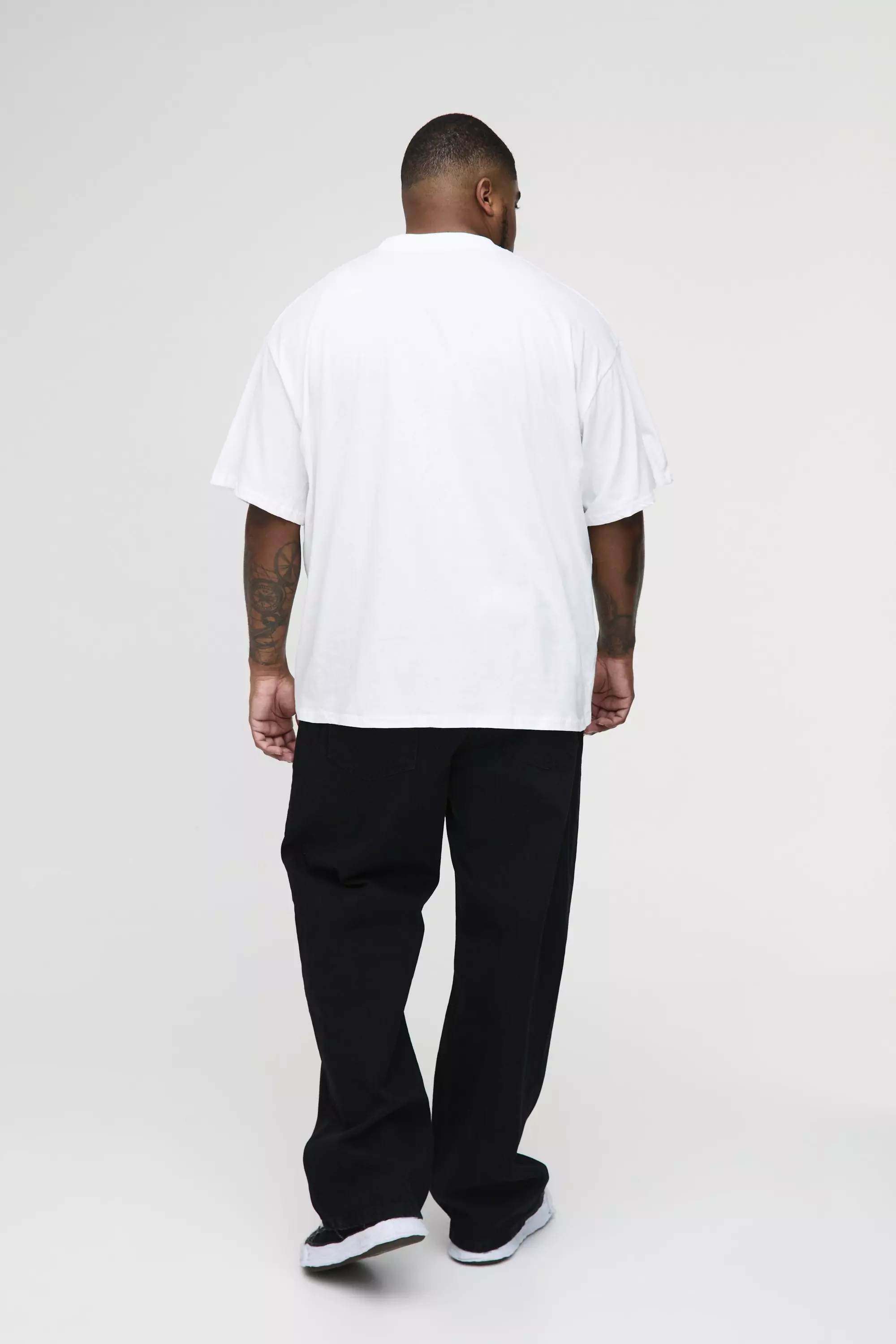 Grande taille - T-shirt oversize fleuri, White autre image