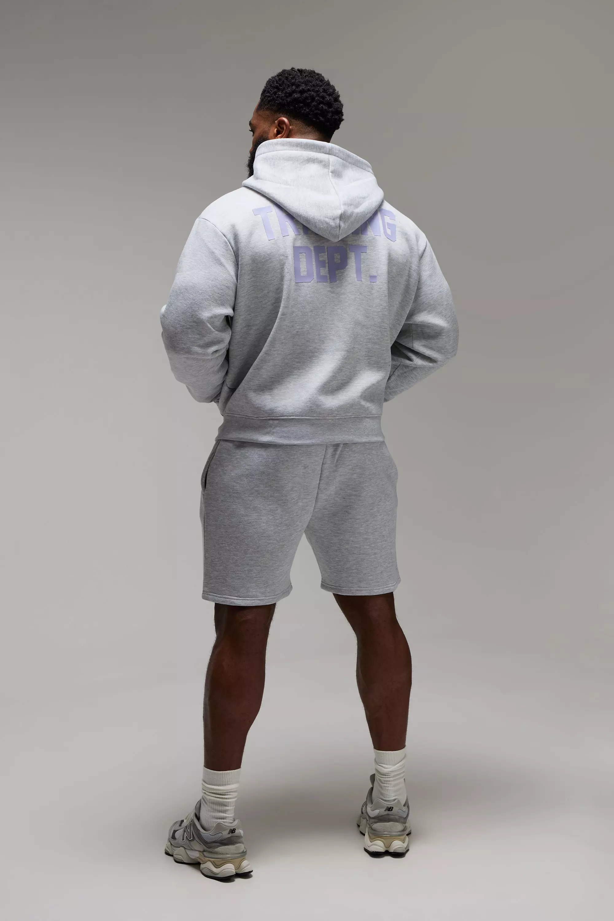 Grey marl Man Active Oversized Boxy Training Dept Vest alternatieve afbeelding