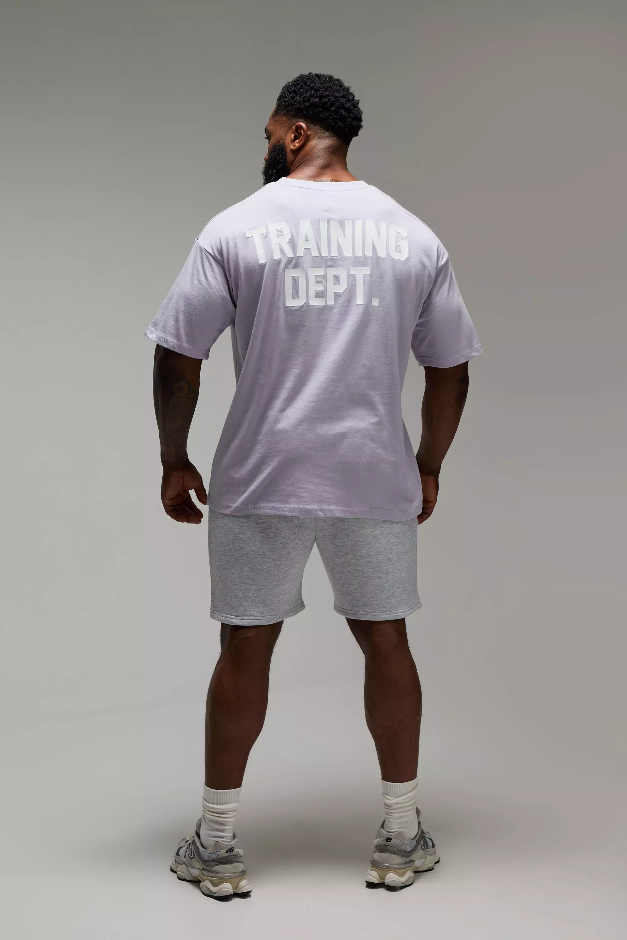 Man Active Training Dept Oversize T-Shirt, Lilac alternatives Bild