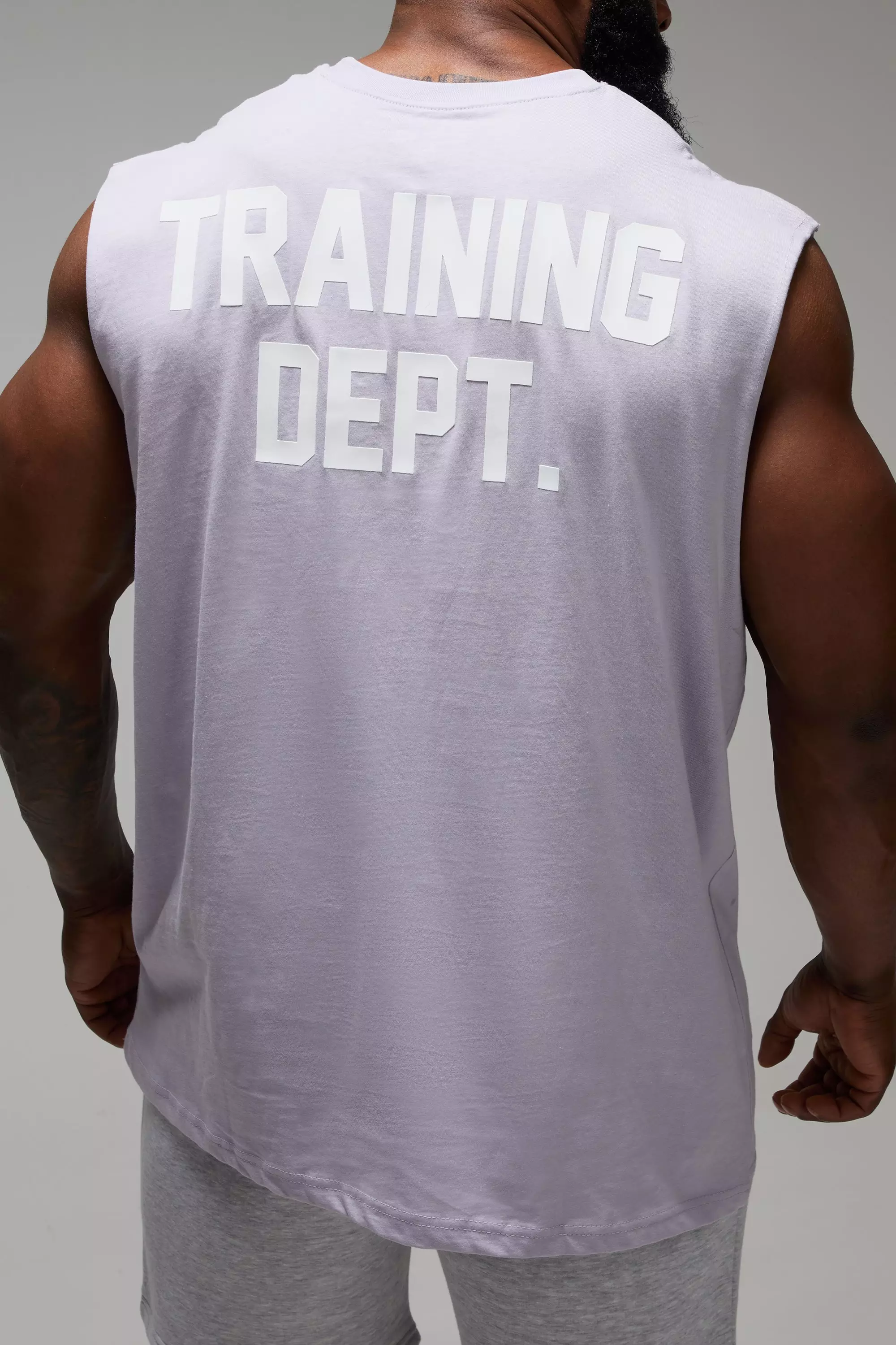 Lilac Man Active Oversized Training Dept Tank Top alternatieve afbeelding