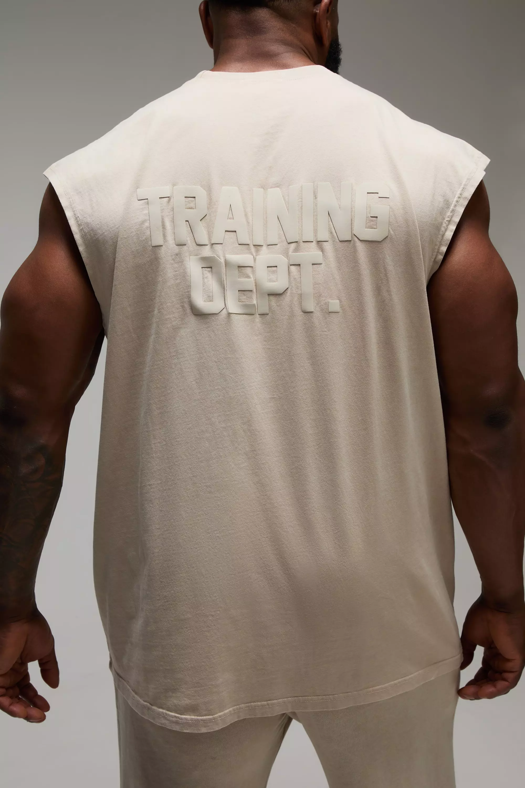 Stone Man Active Training Dept Washed Oversized Tank alternative image