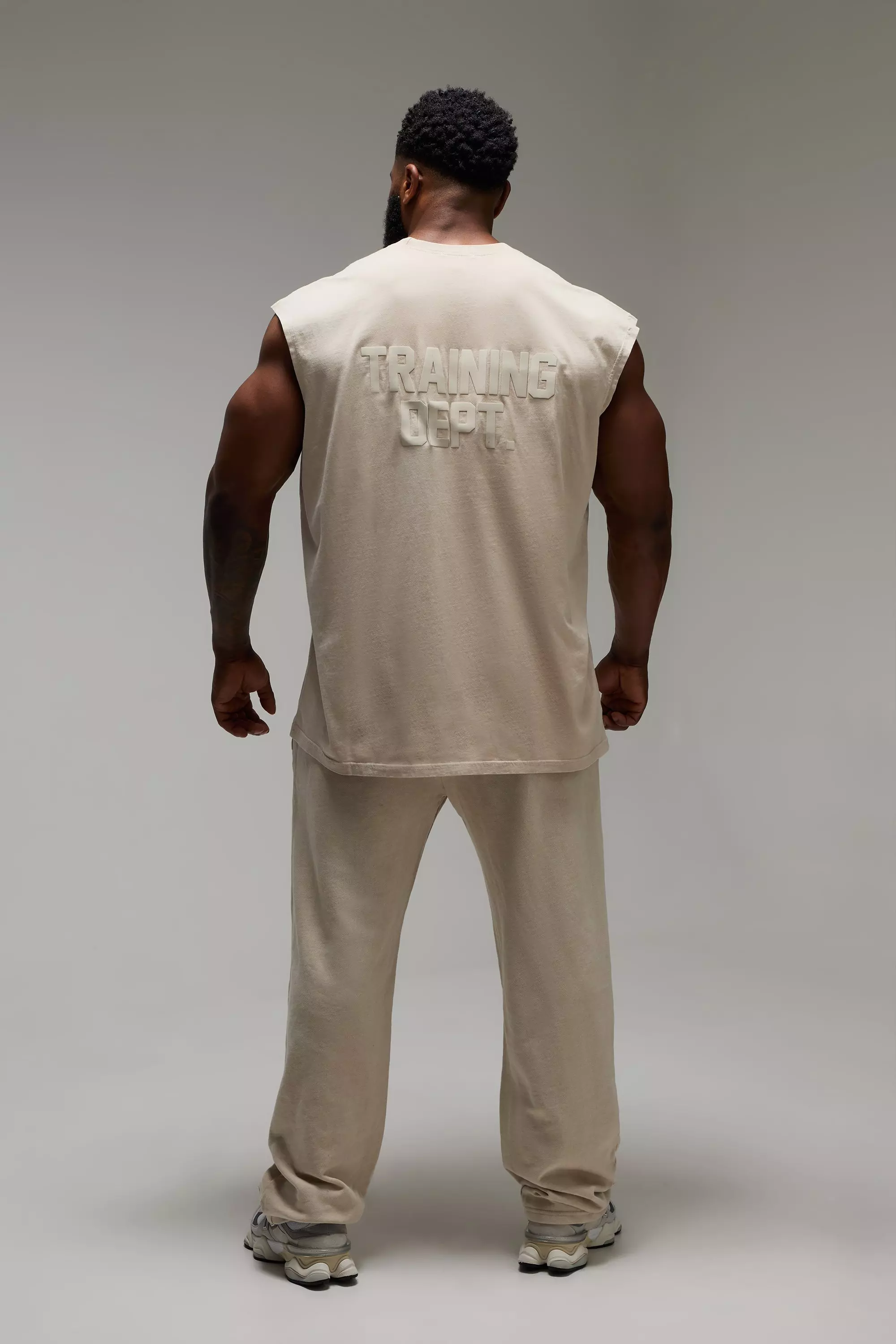 Stone Man Active Training Dept Washed Oversized Tank alternative image