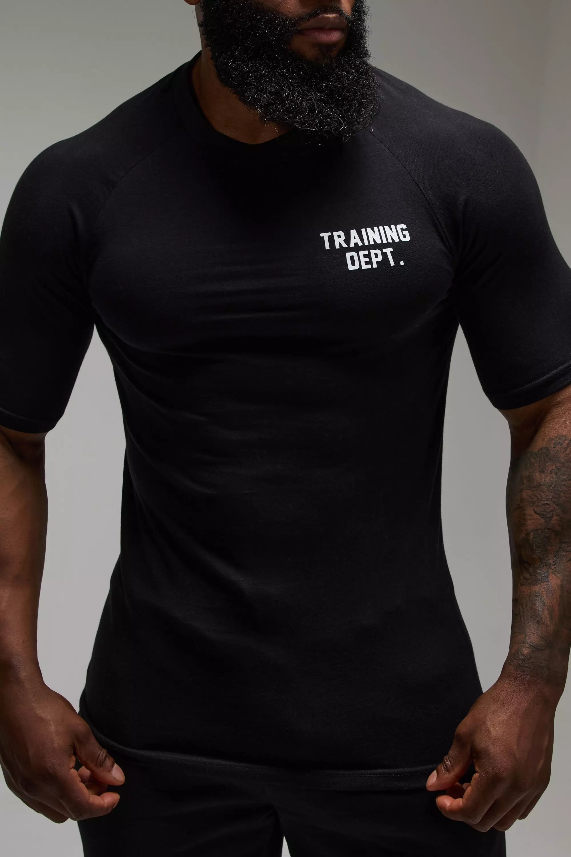 T-shirt de sport moulant - MAN Active, Black autre image