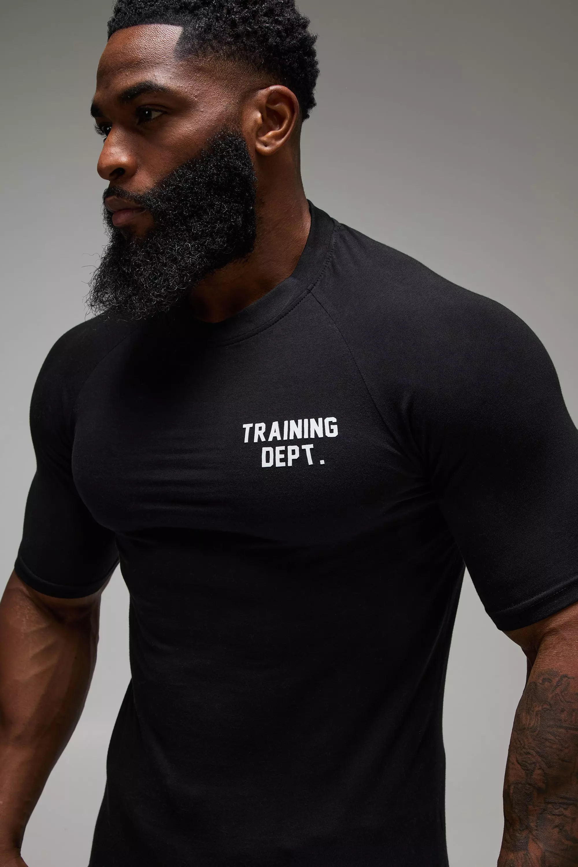 T-shirt de sport moulant - MAN Active, Black autre image