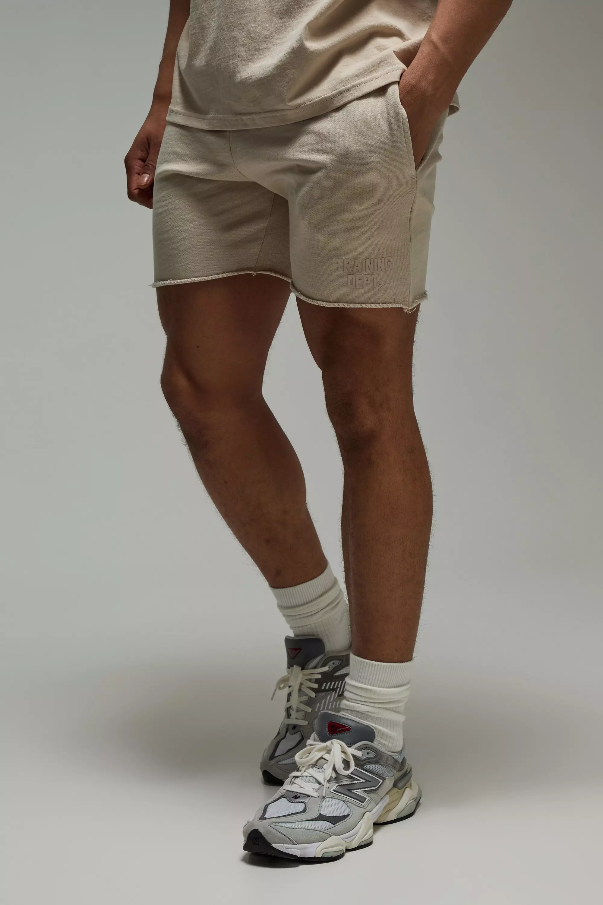 Man Active Training Dept Washed 5inch Short Stone