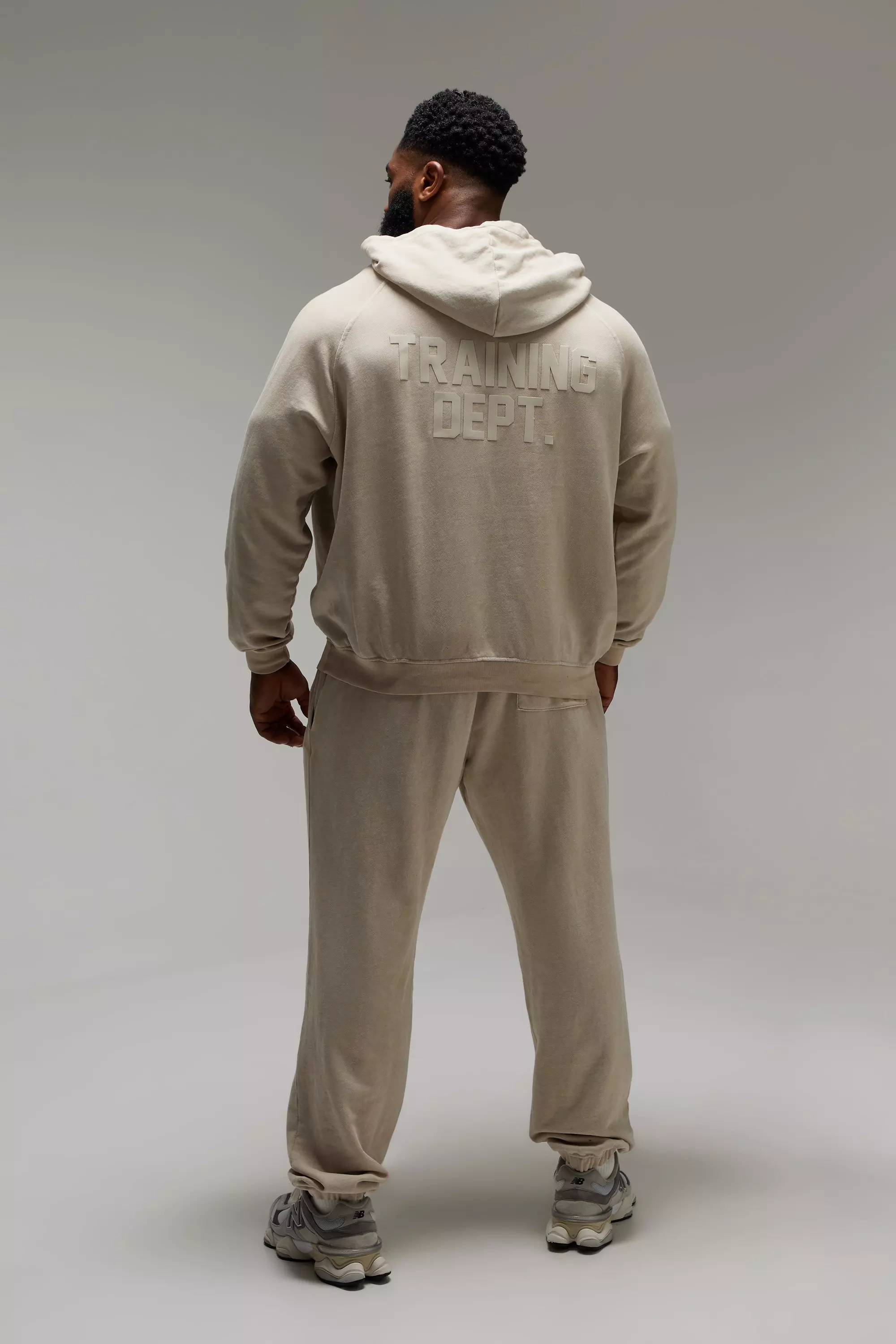 Man Active Training Dept Oversize Hoodie, Stone alternatives Bild