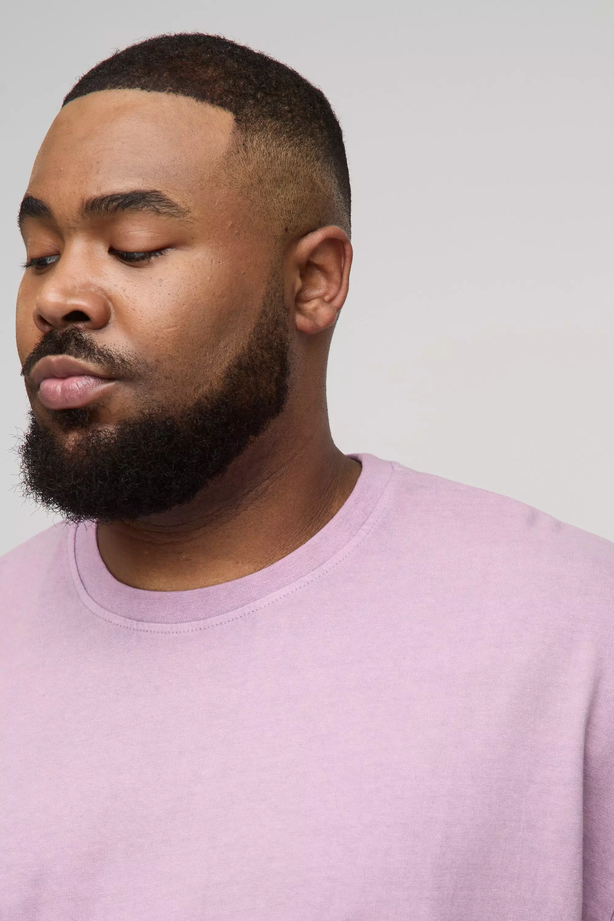 Purple Plus Oversized Acid Wash T-Shirt & Short Set alternative image