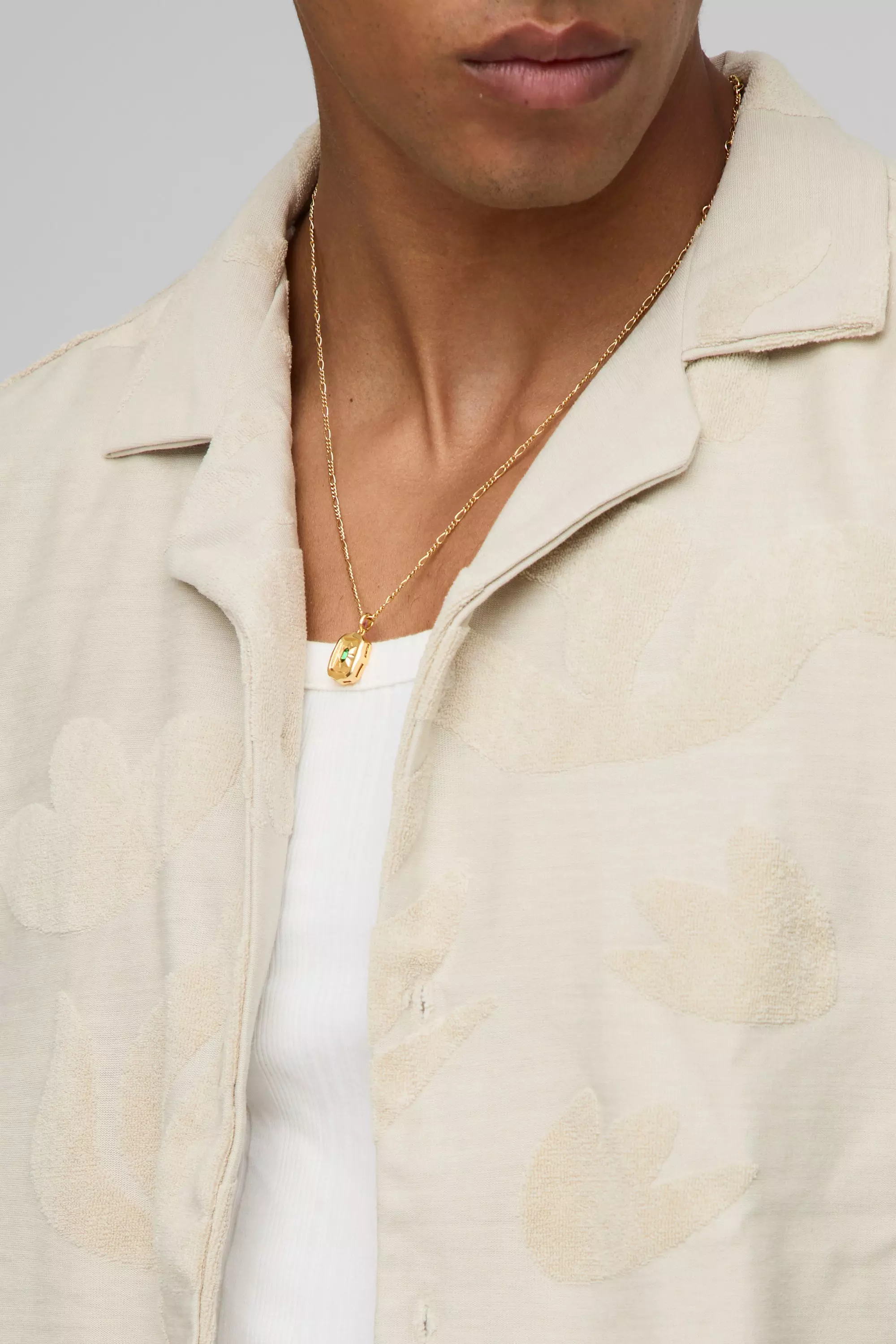 Oversized Abstract Towelling Shirt & Relaxed Short Set | boohooMAN USA