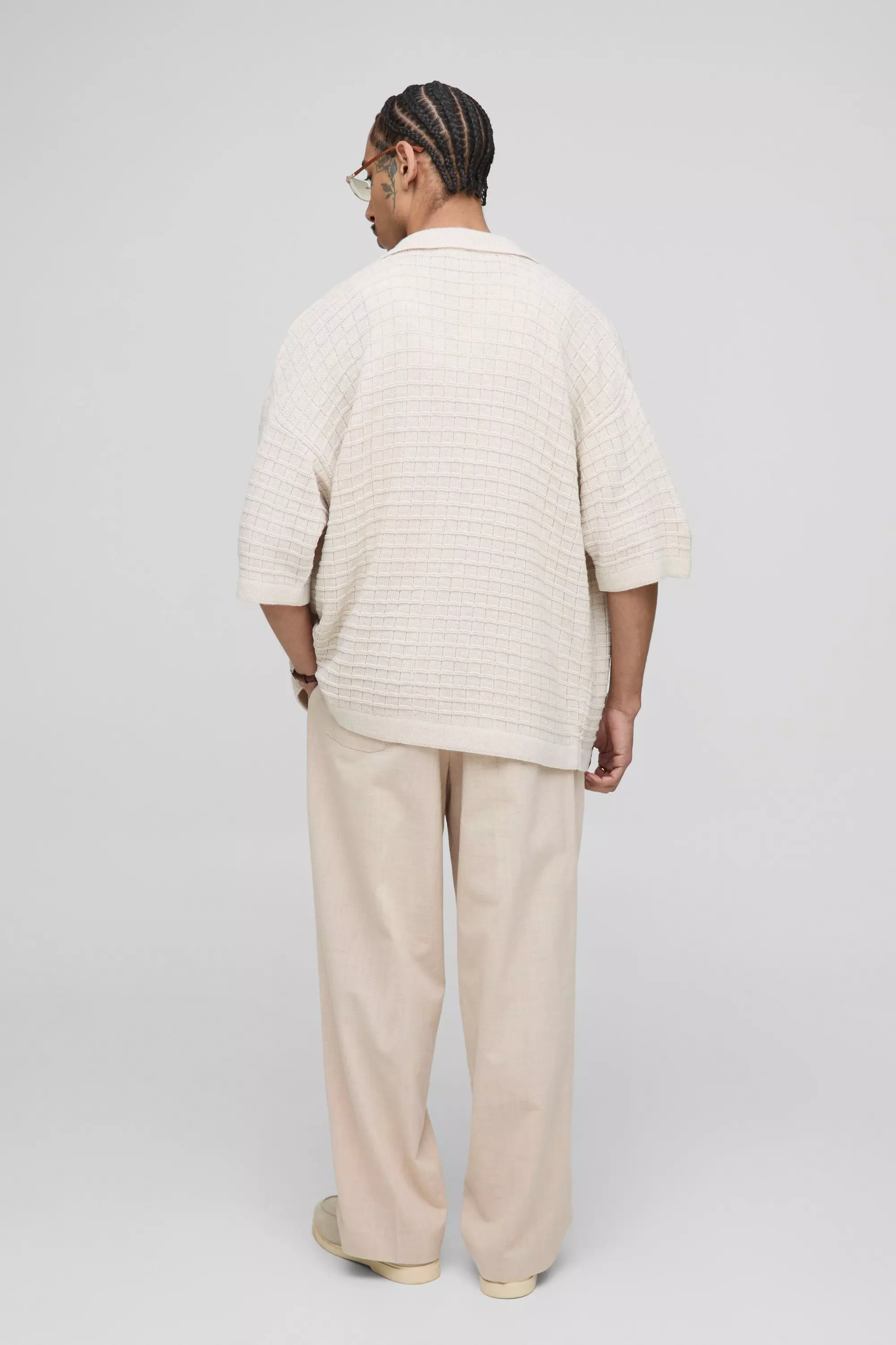 Chemise oversize en maille épaisse, Stone autre image