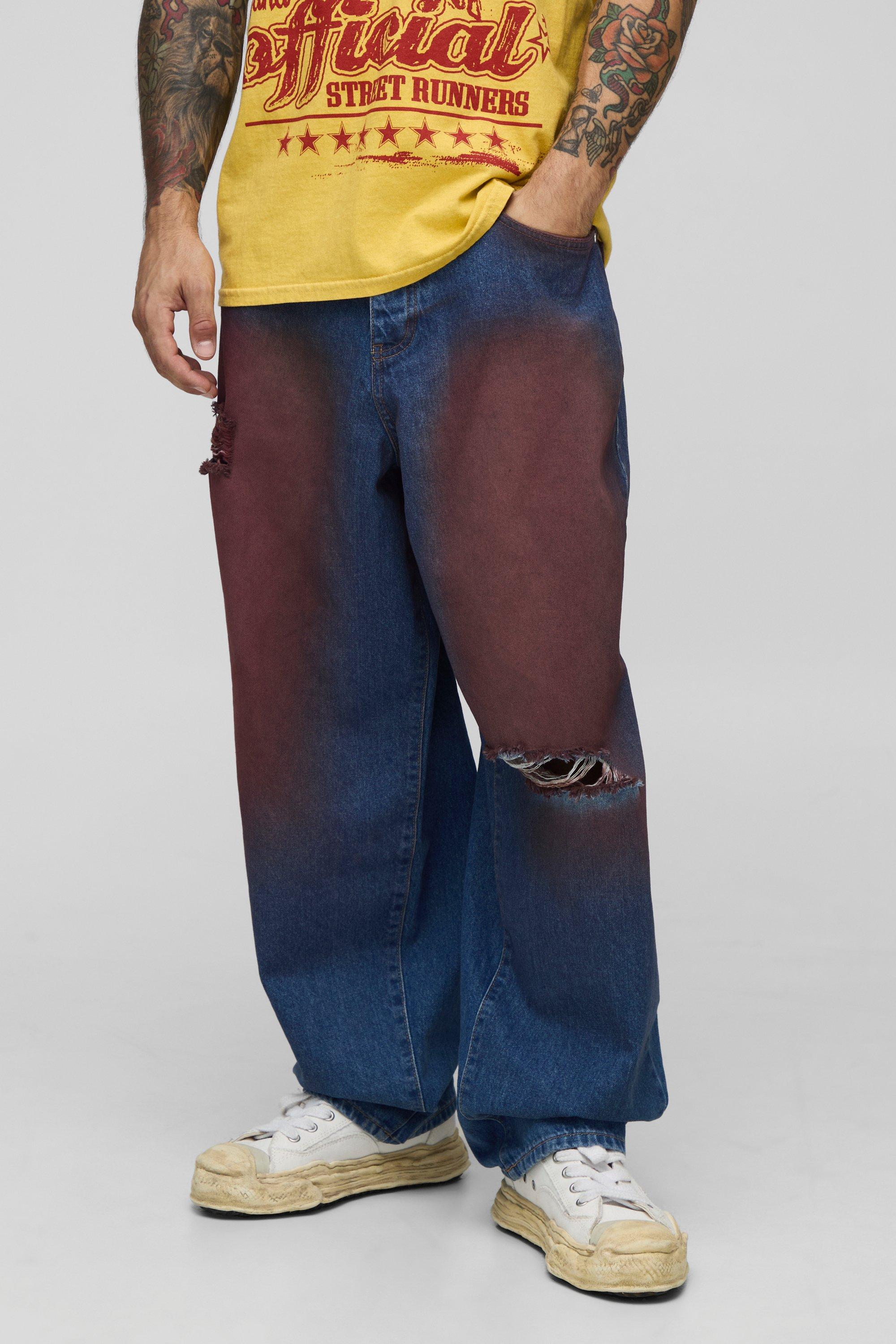 Men's Red Jeans | boohooMAN USA Men's Red Jeans | boohooMAN USA