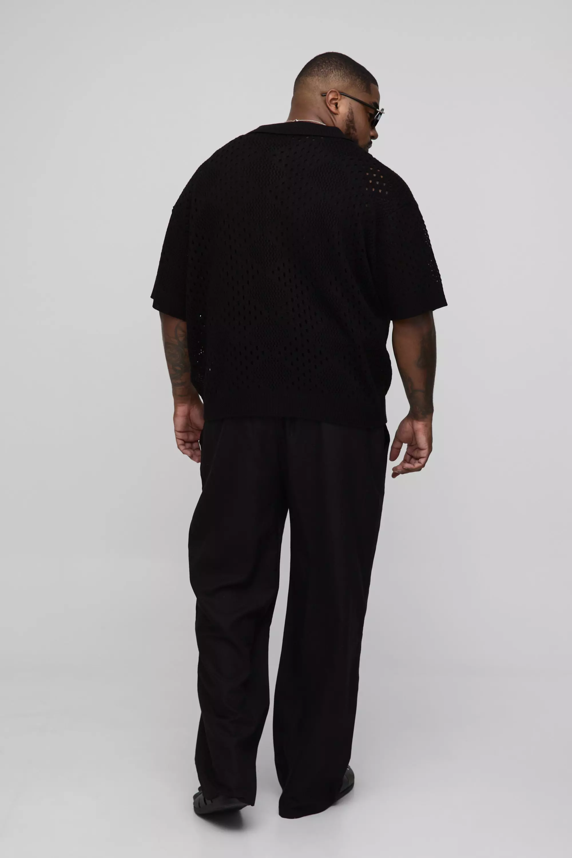 Grande taille - Chemise en maille, Black autre image