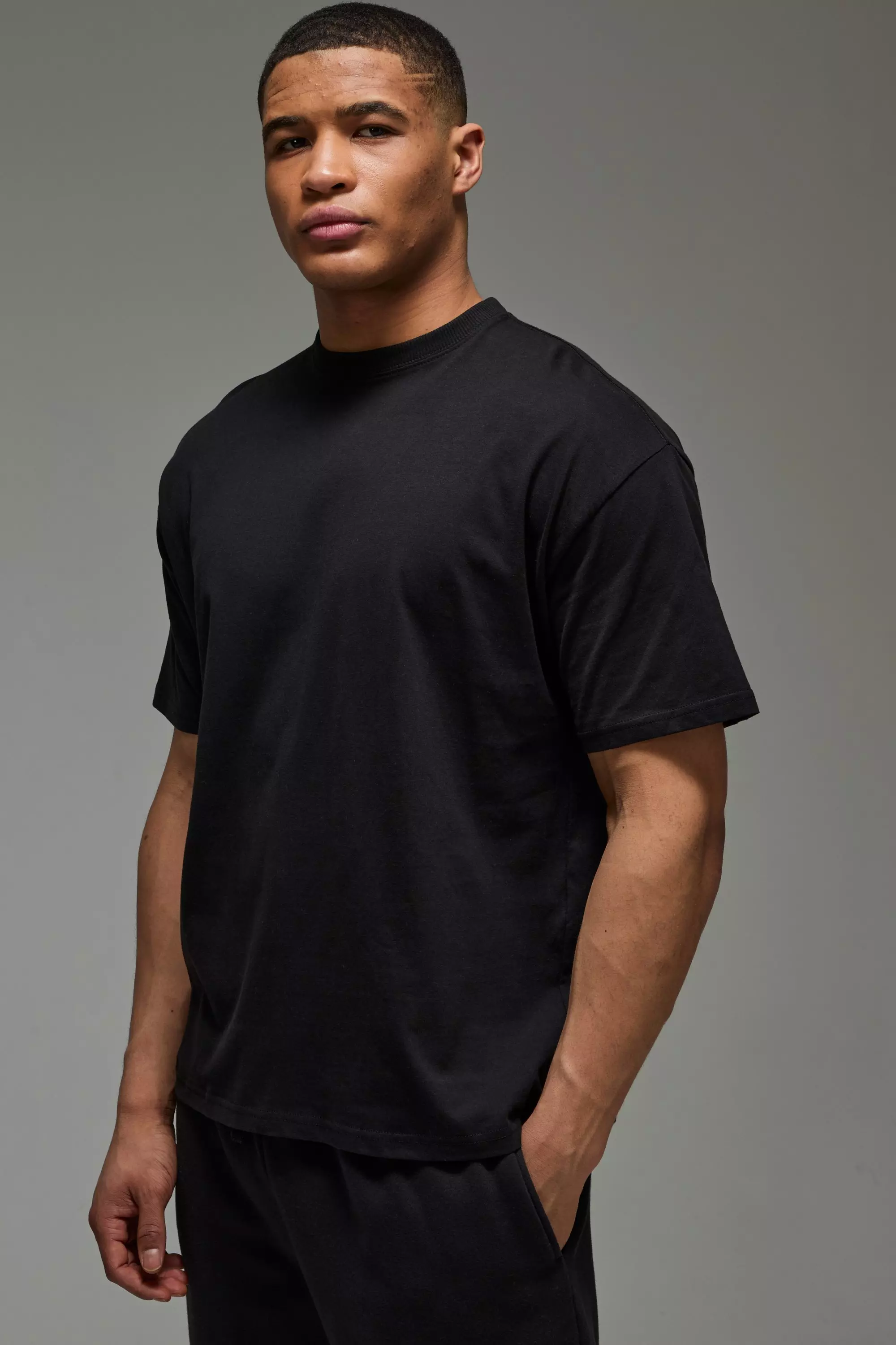 Black Man Active Running Club Oversized T-shirt alternative image