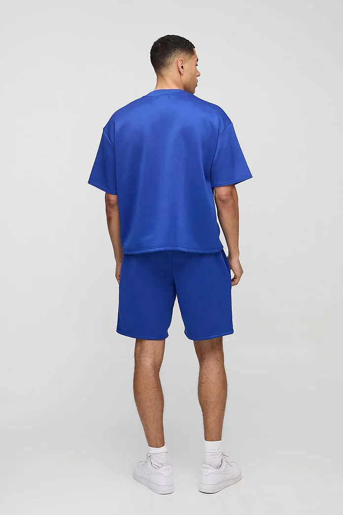 Oversized Boxy Ltd Edn Scuba Graphic T Shirt & Short Set Oversized Boxy Ltd Edn Scuba Graphic T Shirt & Short Set