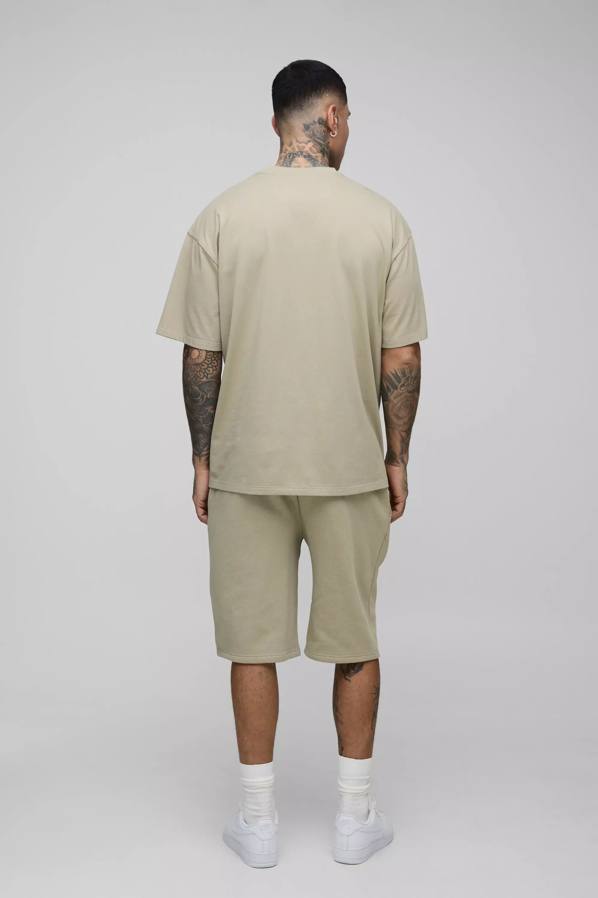 Tall - Ensemble oversize à imprimé Worldwide Cross, Grey autre image