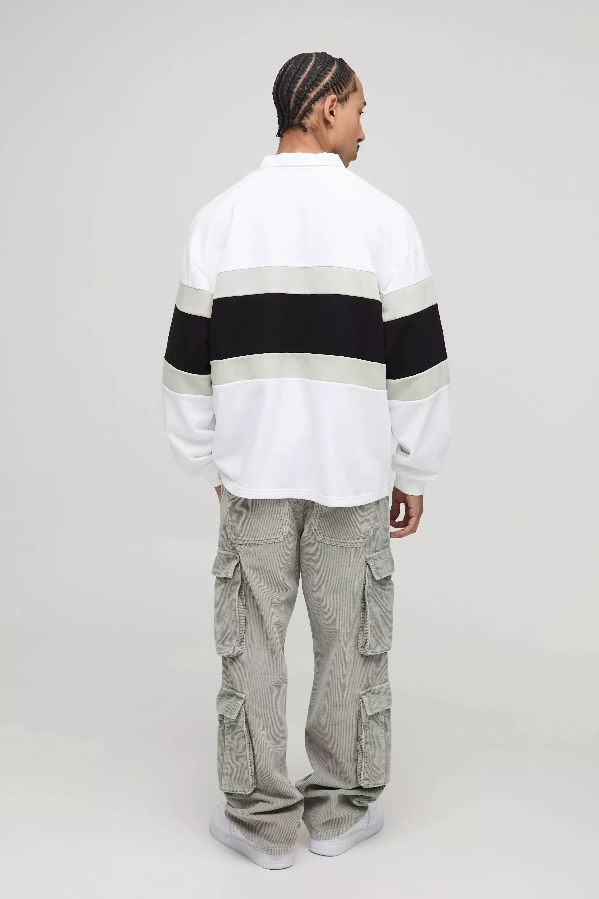 Relaxed Acid Wash Corduroy Multi Pocket Cargo Pants | boohooMAN USA