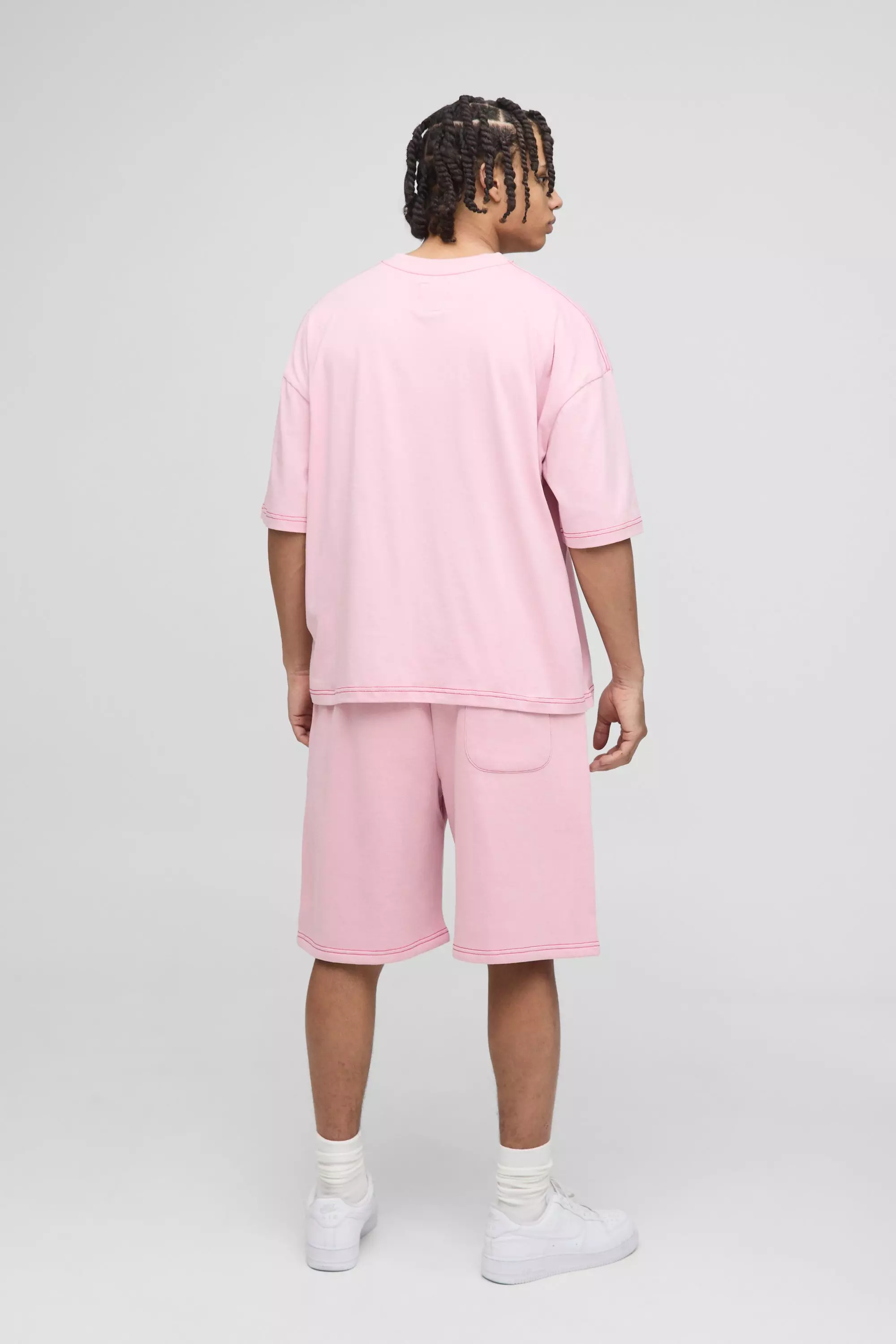 Oversized Boxy Official Contrast Stitch T-Shirt | boohooMAN USA