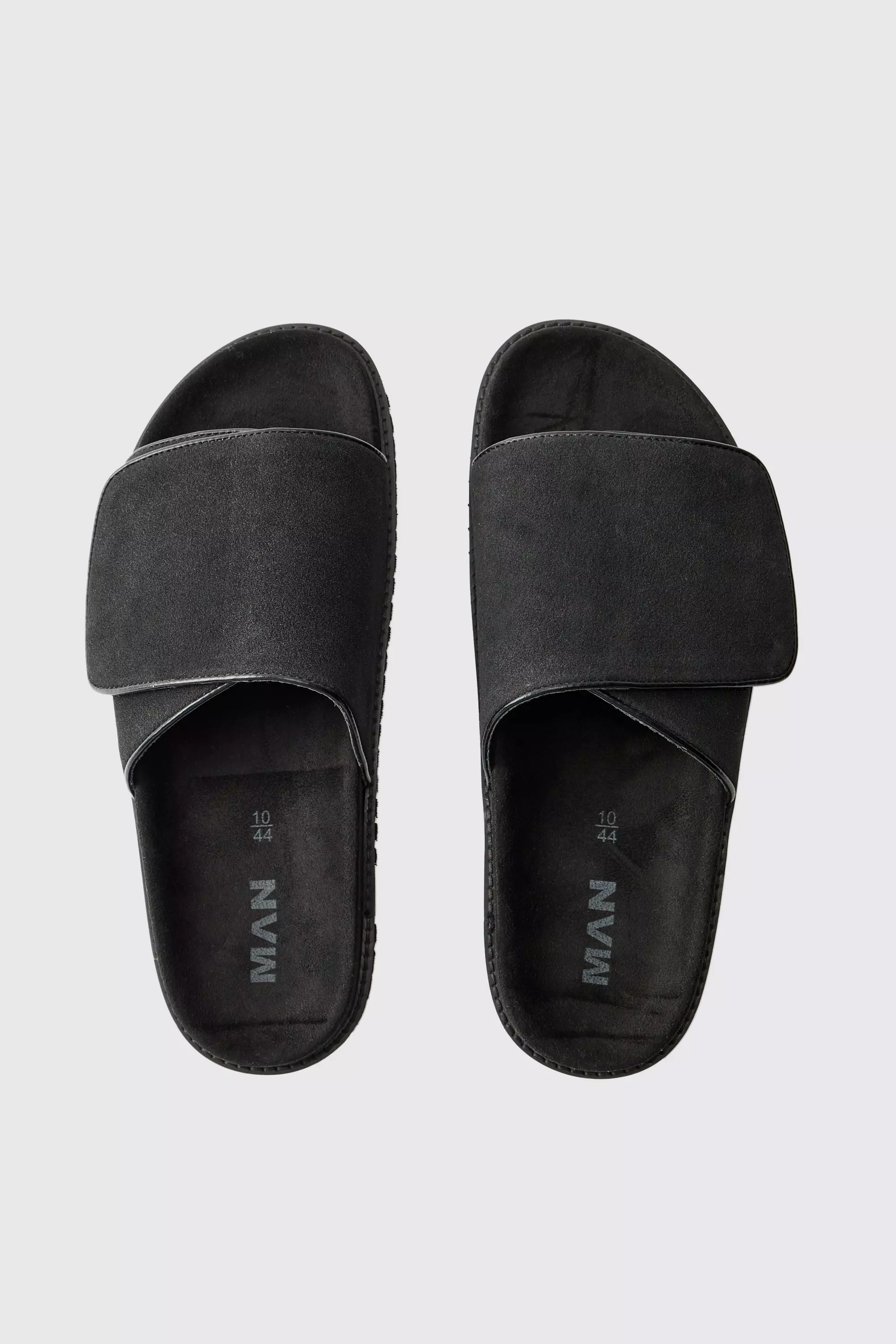 Faux Suede Slider Style Skater Sole Sandal | boohooMAN USA