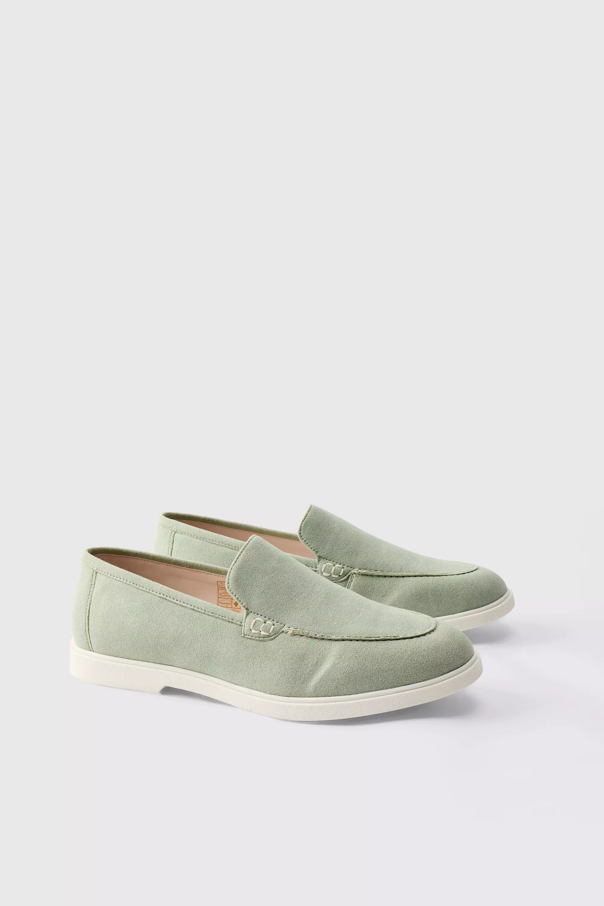 Faux Suede Loafer Sage