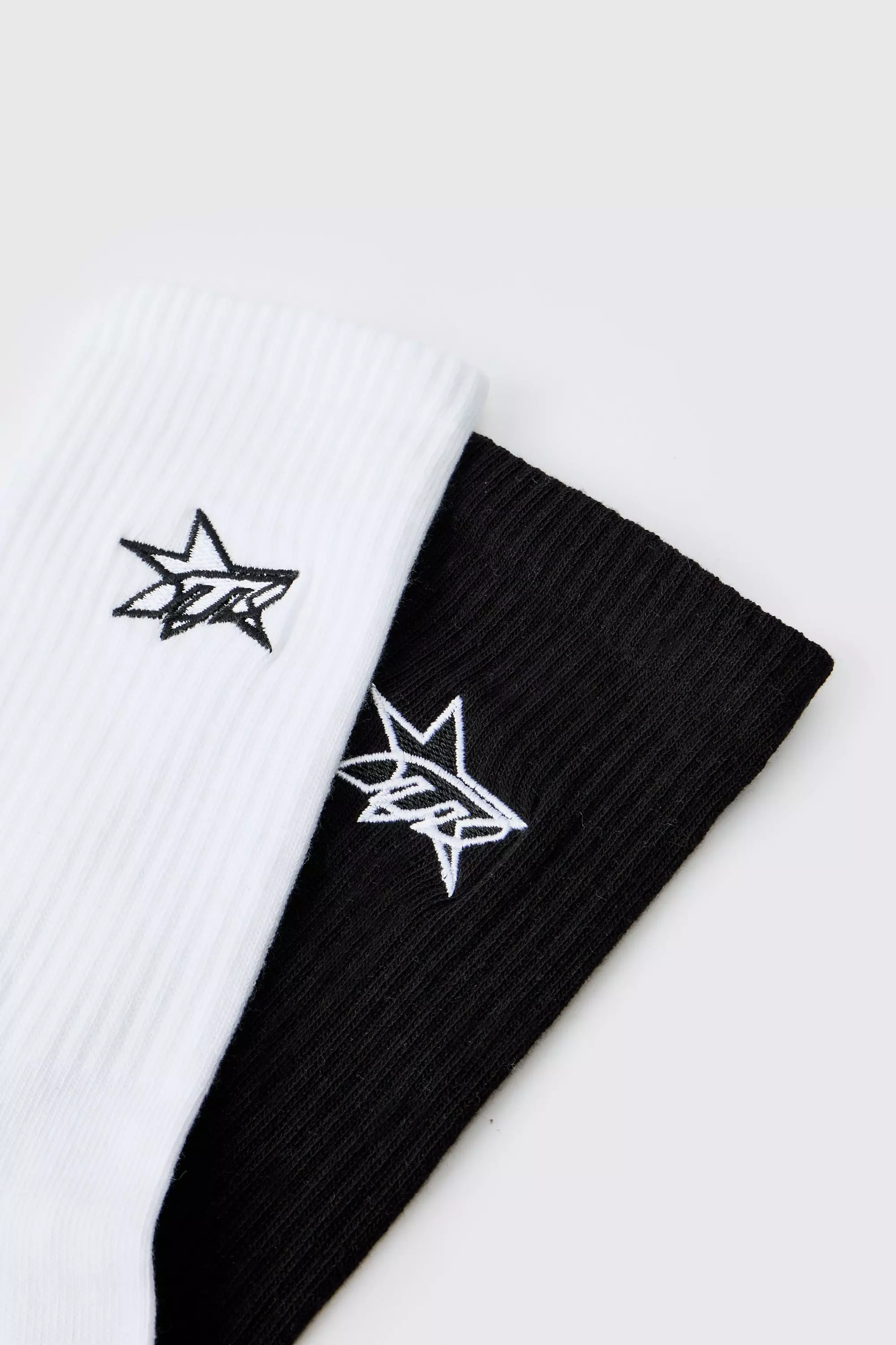 2er-Pack Sport-Socken mit M Stern-Stickerei, Multi alternatives Bild