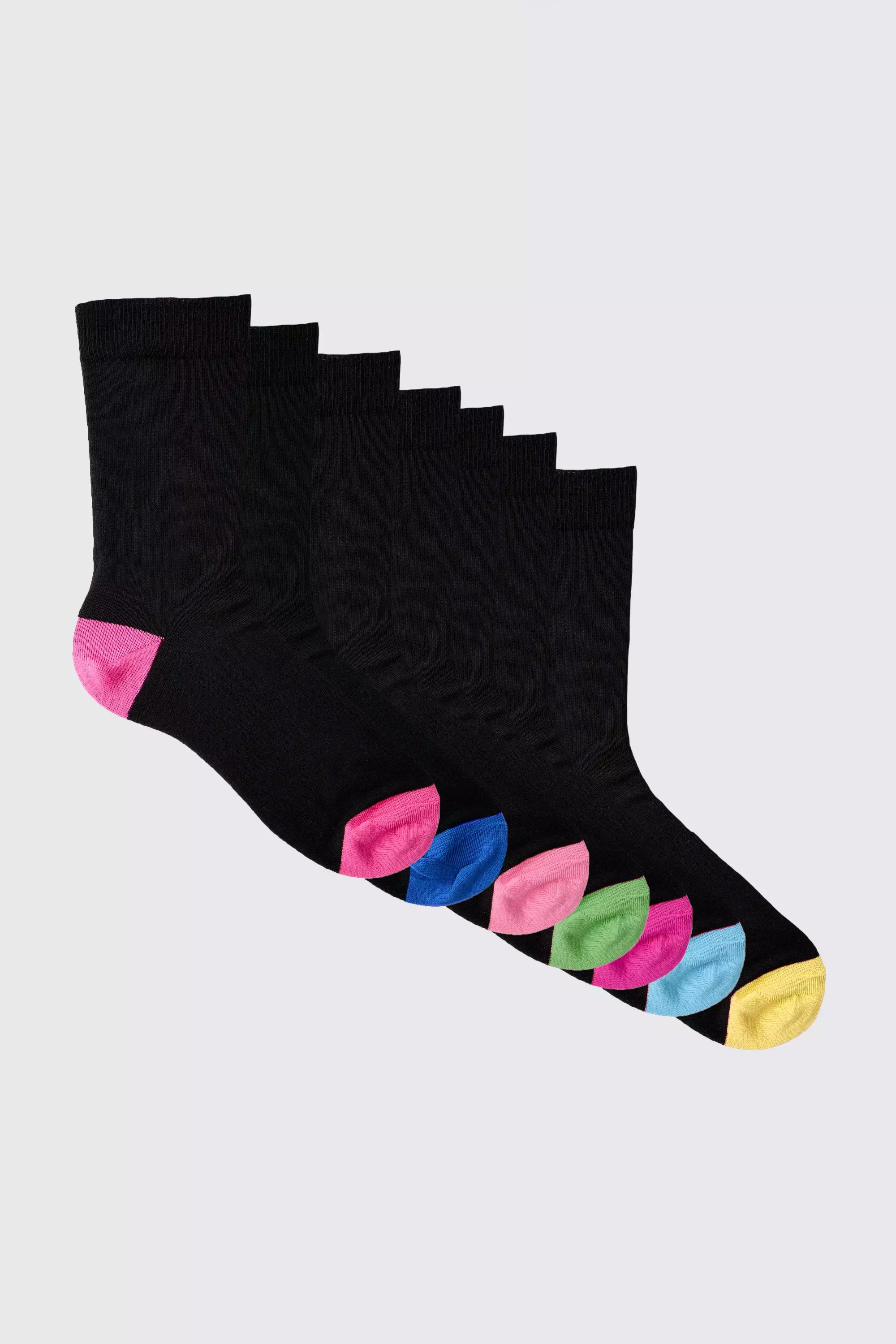 7er-Pack Socken mit Kontrast-Print, Multi alternatives Bild
