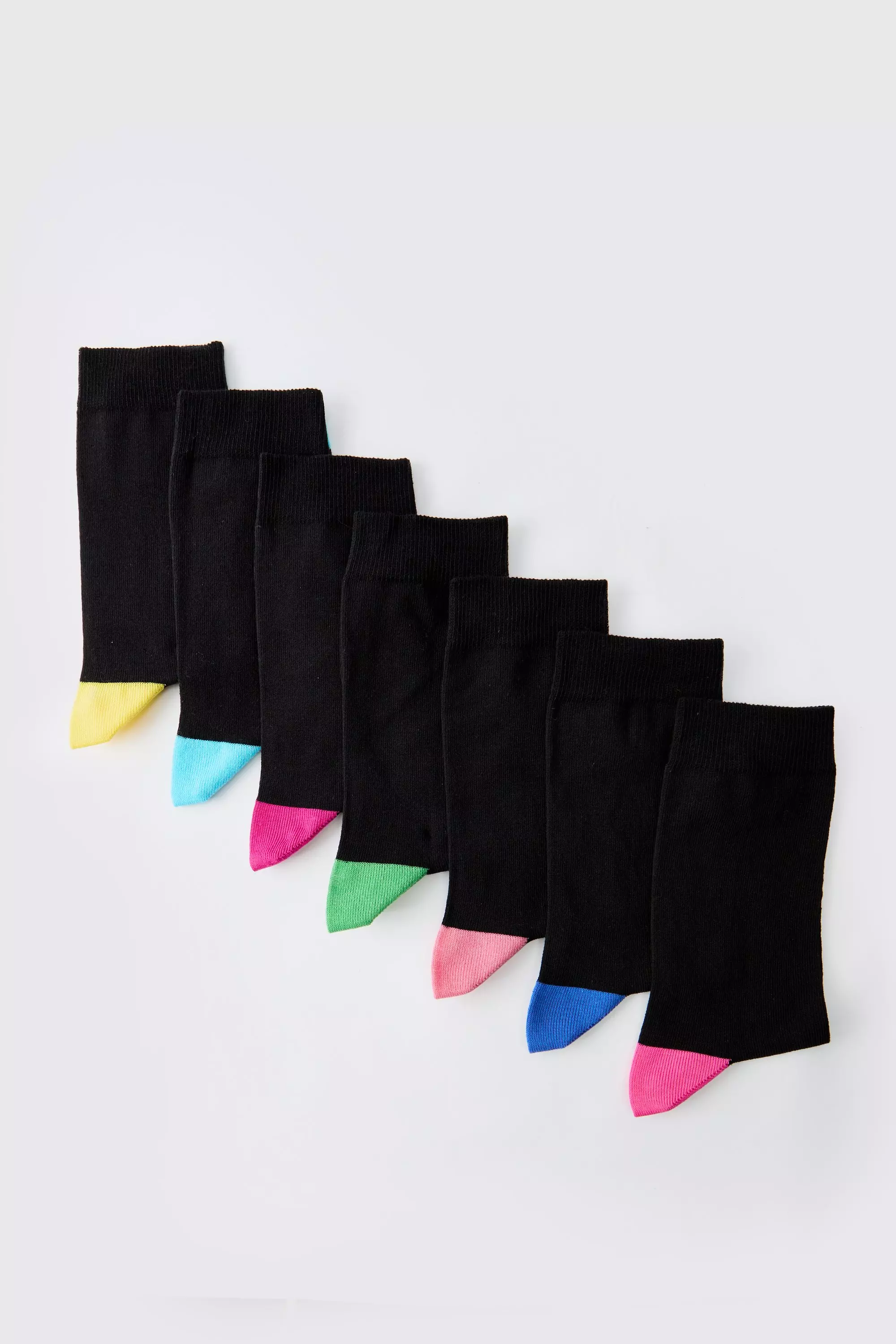 7er-Pack Socken mit Kontrast-Print, Multi alternatives Bild