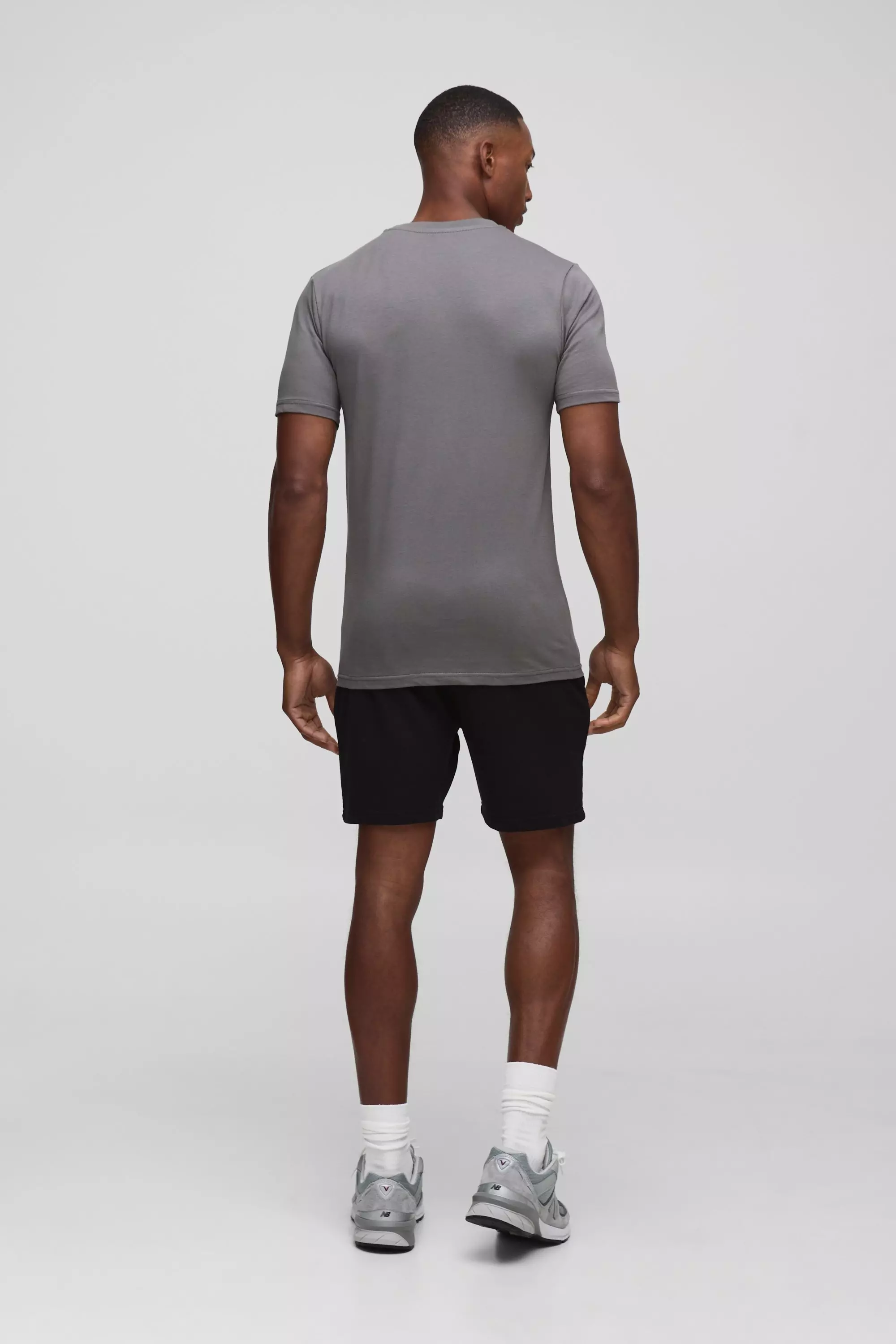 MAN. Basic Muscle Fit Crew Neck T-Shirt | boohooMAN USA