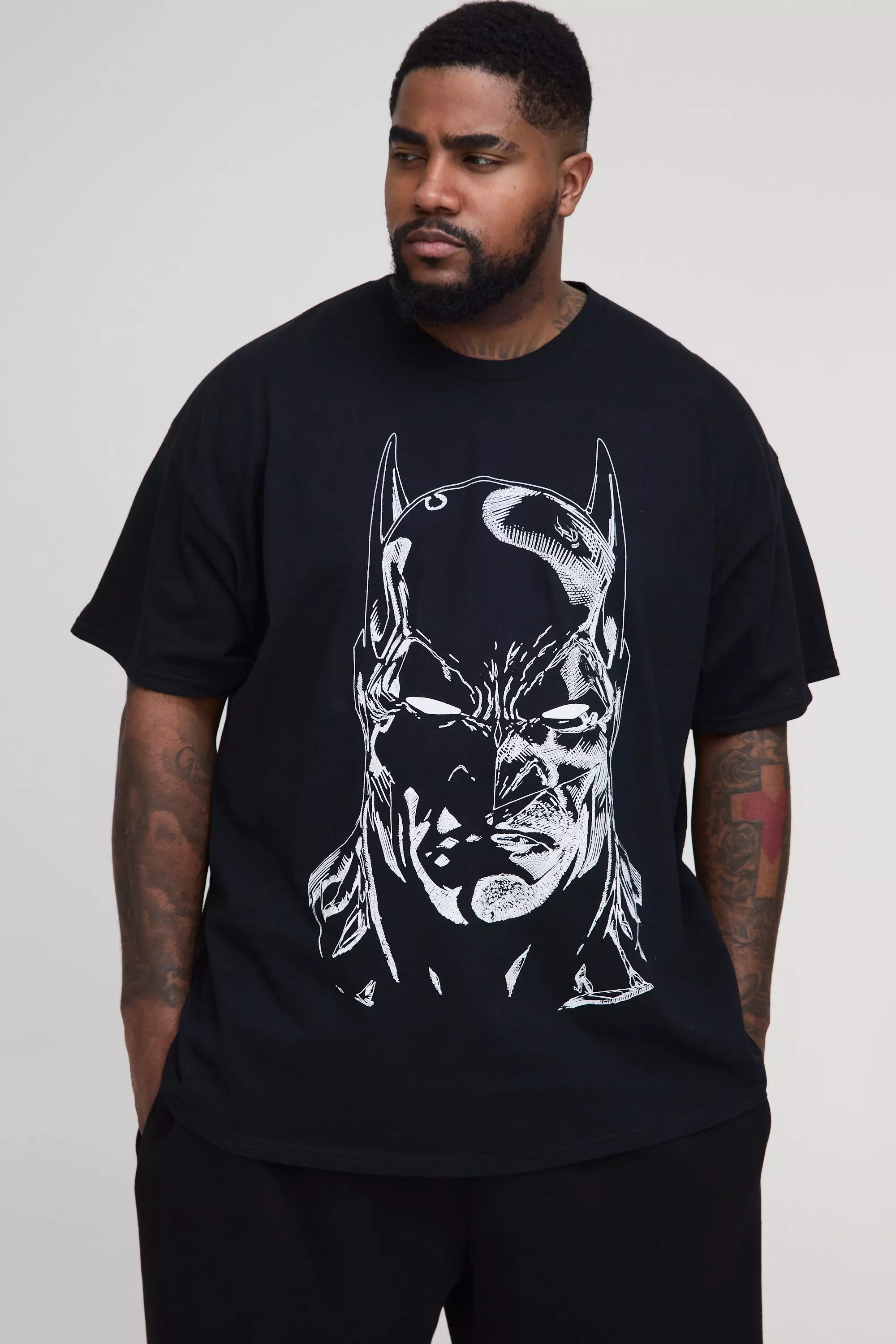 Grande taille - T-shirt à imprimé Batman, Black autre image