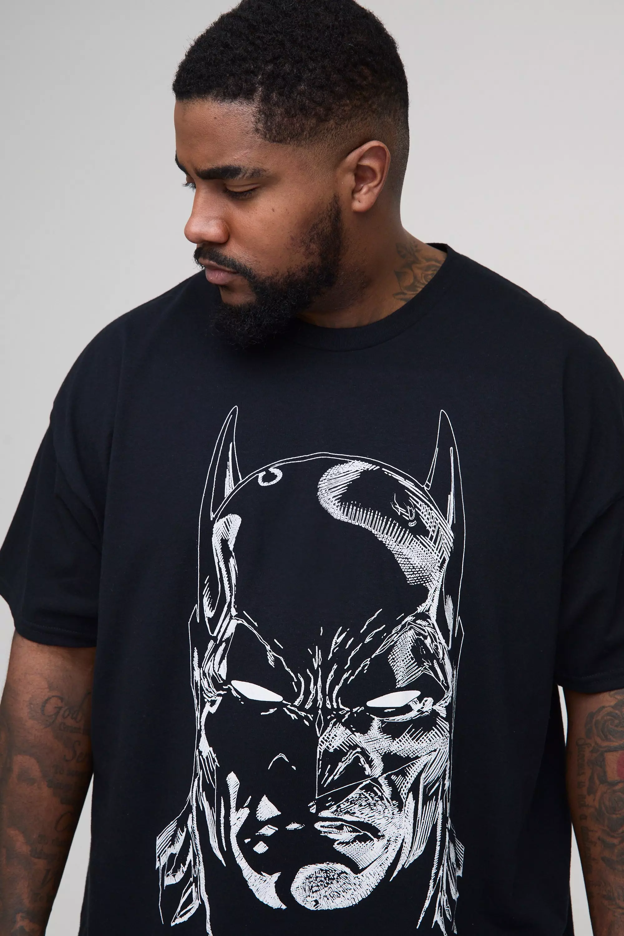 Grande taille - T-shirt à imprimé Batman, Black autre image