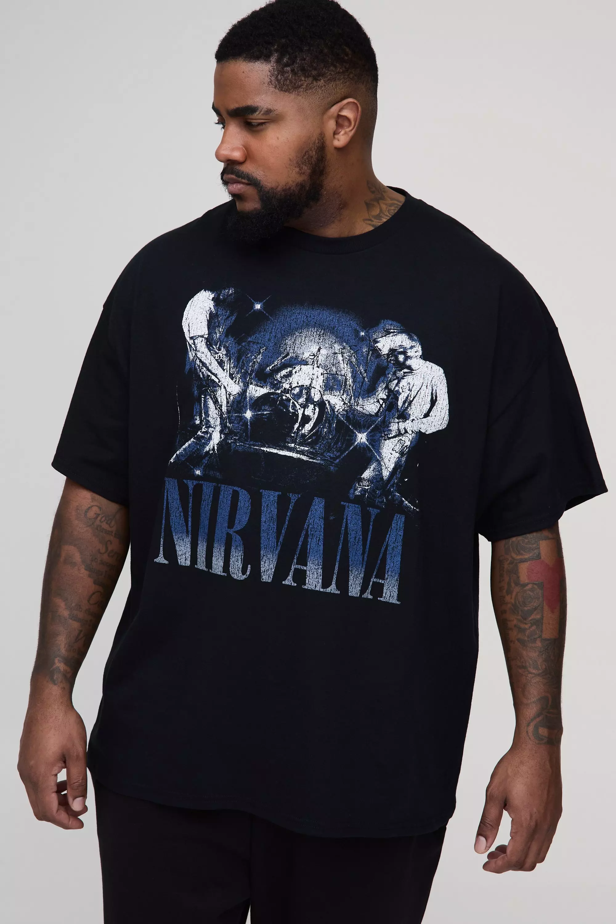 Black Plus Nirvana License Print Regular Fit T-Shirt alternative image