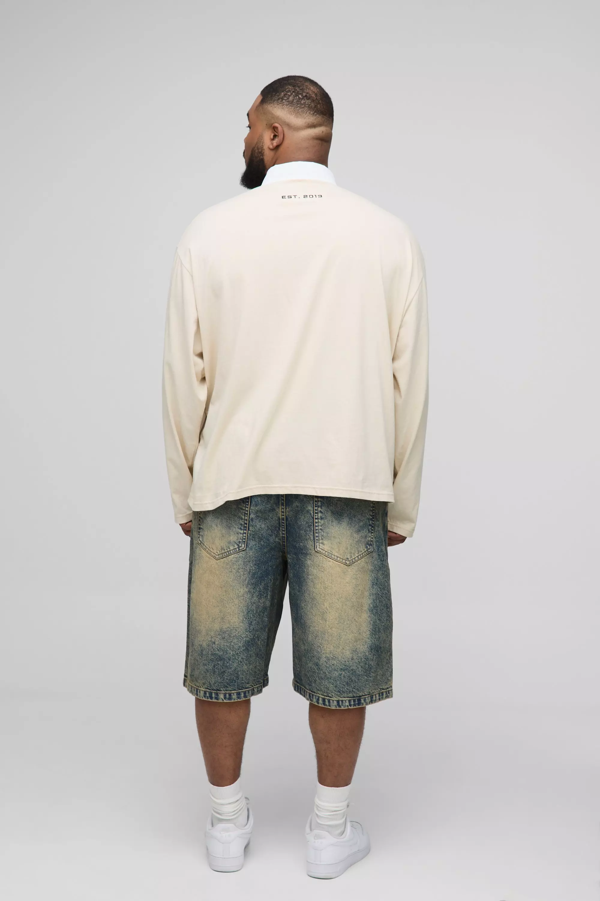 Green Plus Relaxed Fit Extreme Tinted Wash Jorts alternative image