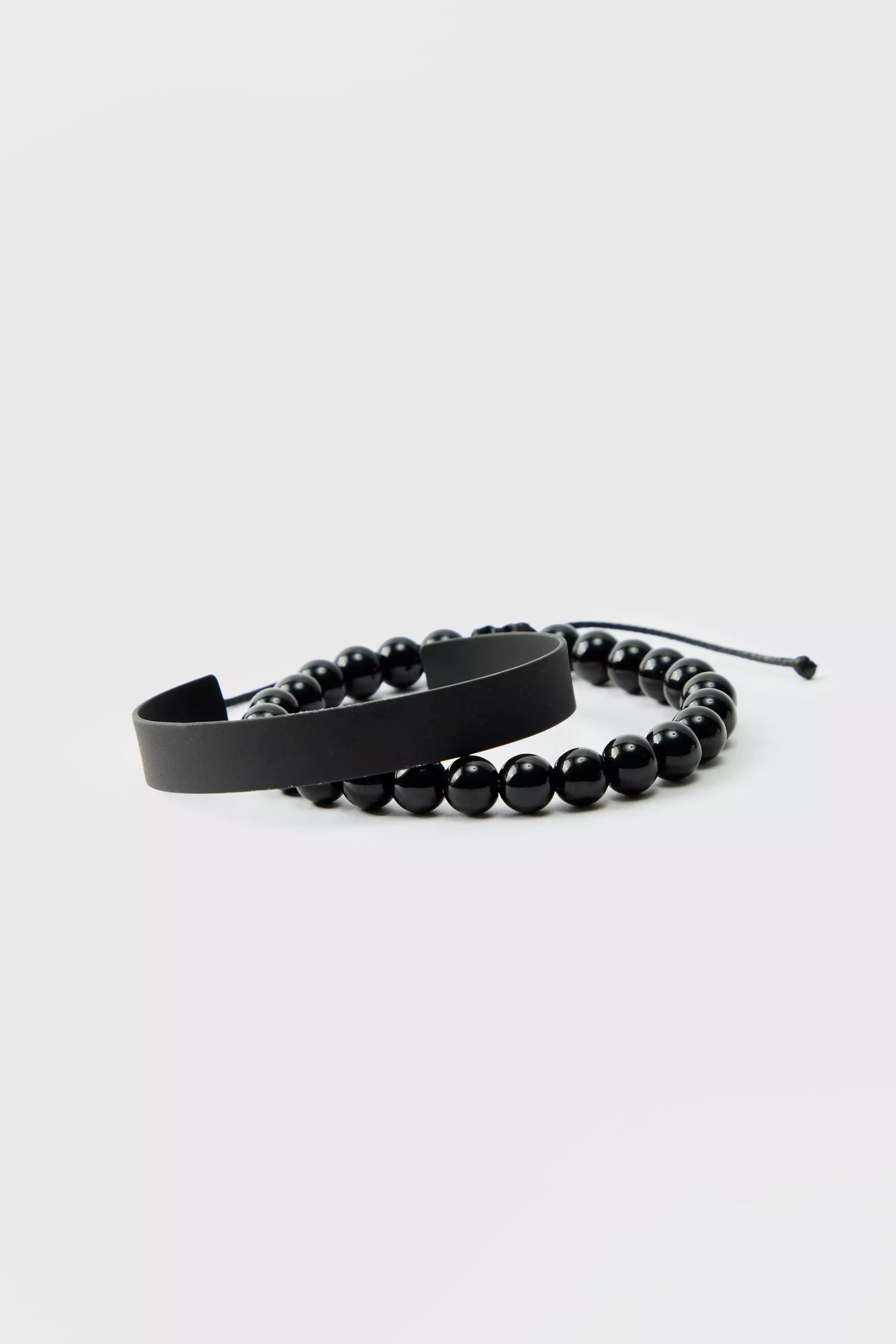 Lot de bracelets en perle, Black autre image