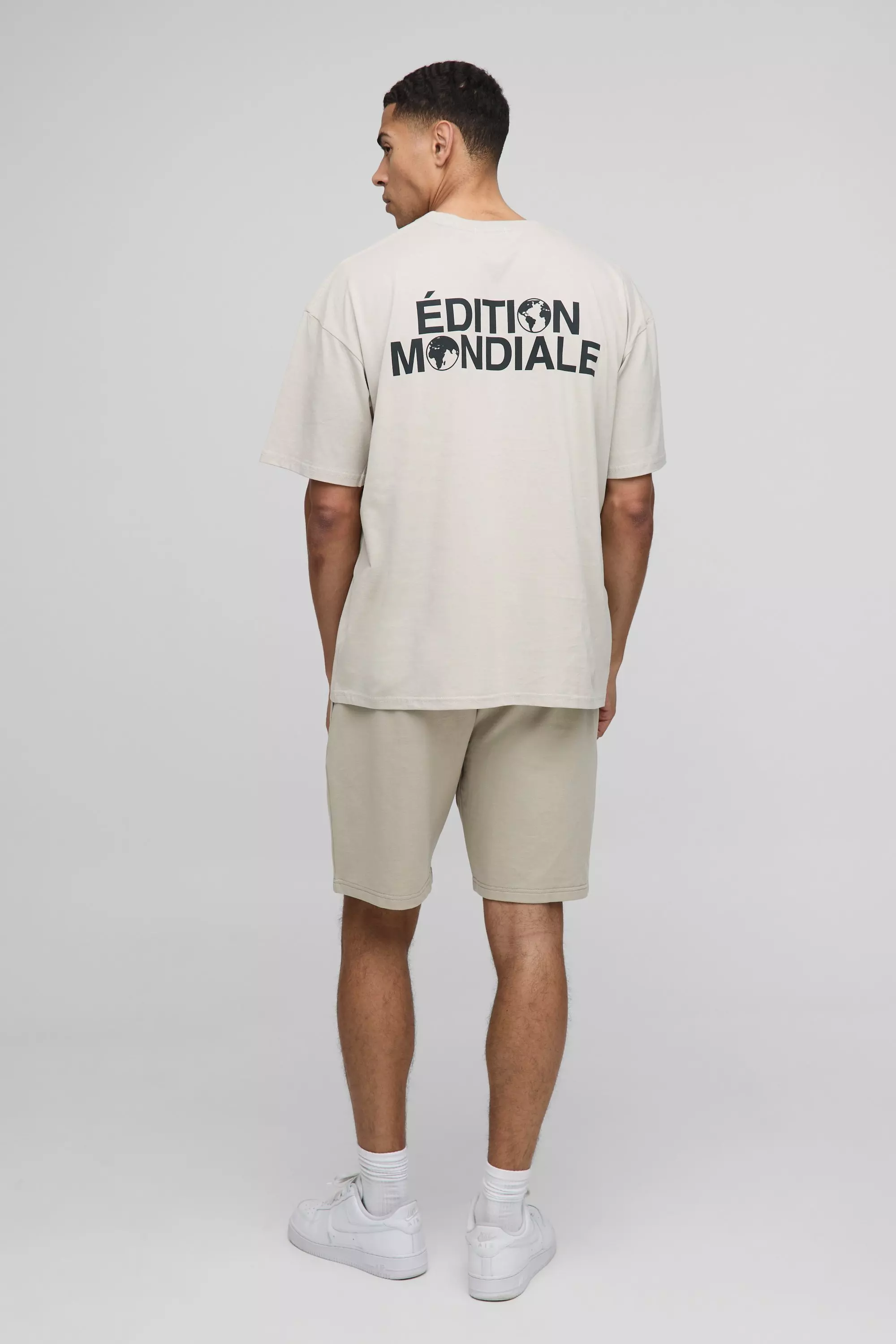 T-Shirt Oversize Edition Mondiale, Stone immagine alternativa