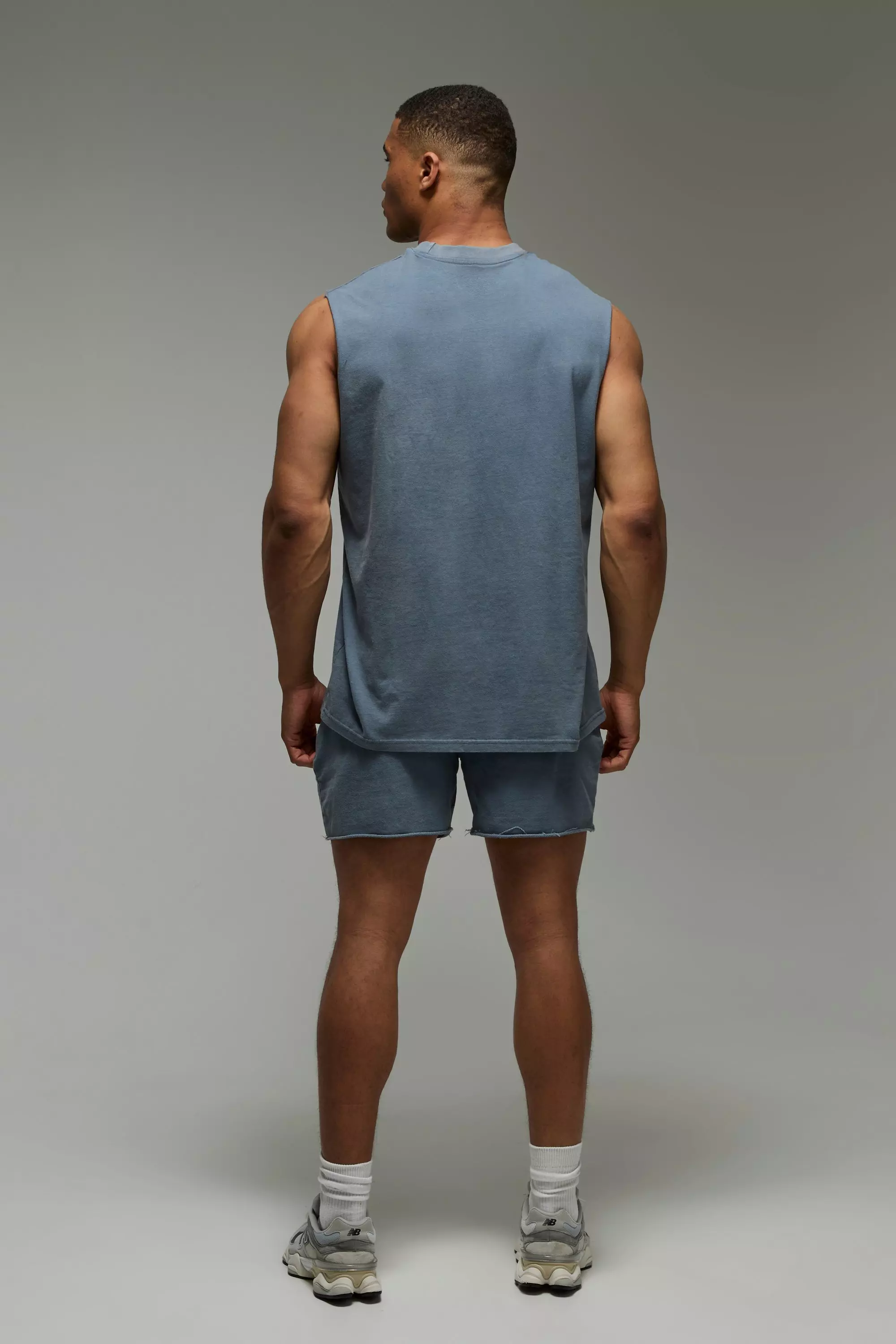 MAN Active Phys Ed Oversized Washed Tank | boohooMAN USA