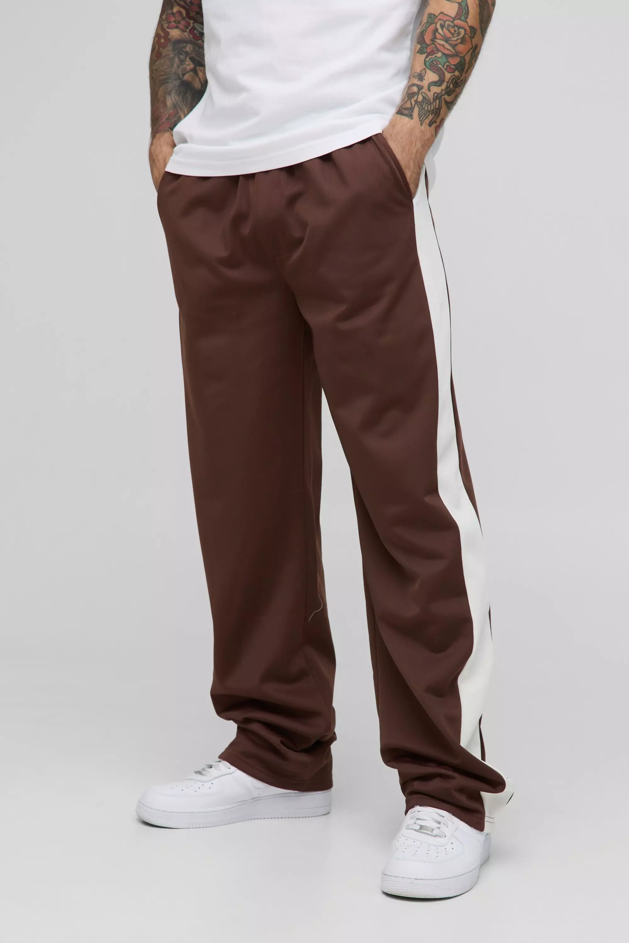 Pantalon de survêtement large à taille élastiquée, Chocolate autre image
