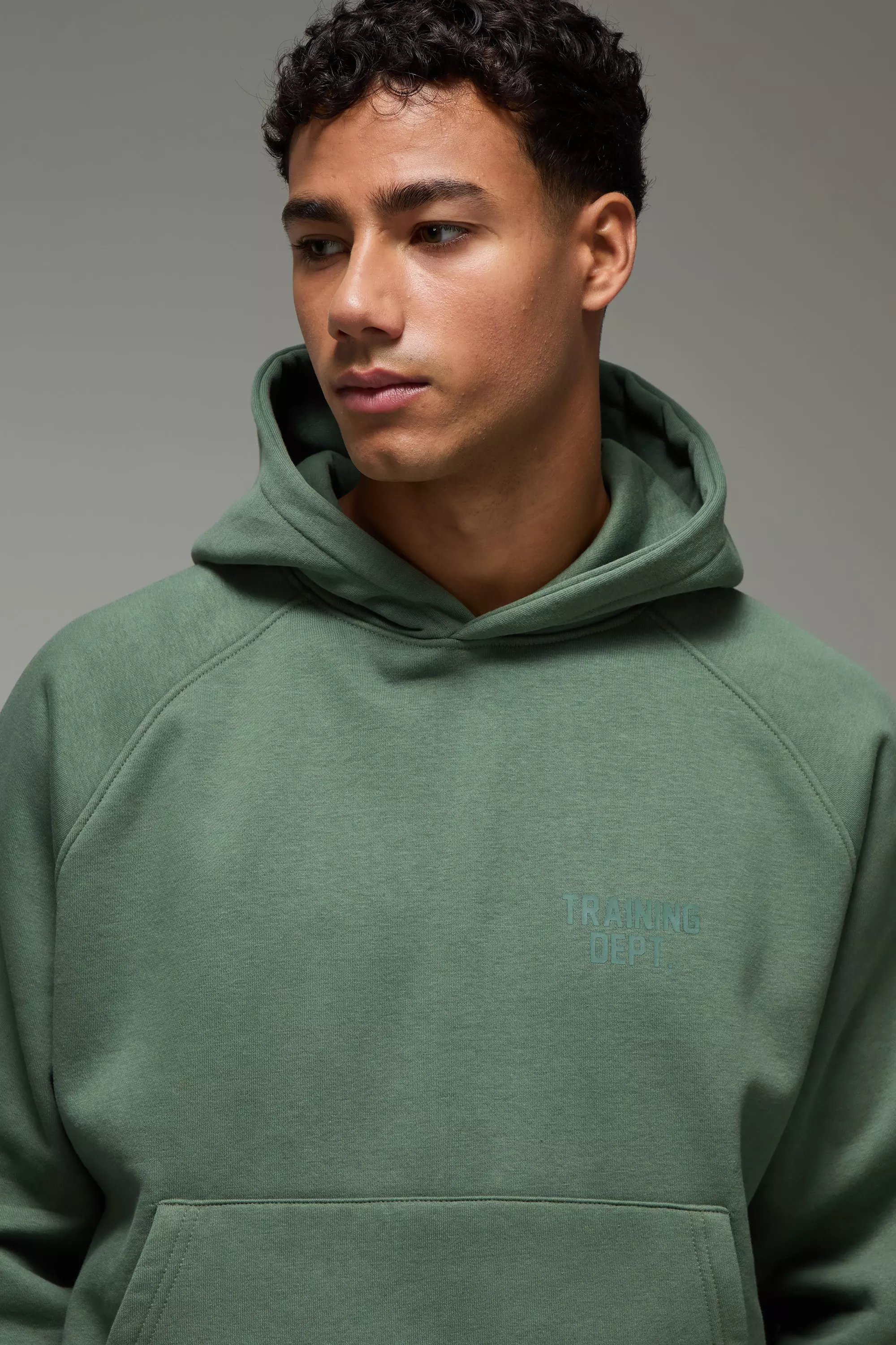 Man Active Training Dept Boxy Embossed Short Tracksuit | boohooMAN UK