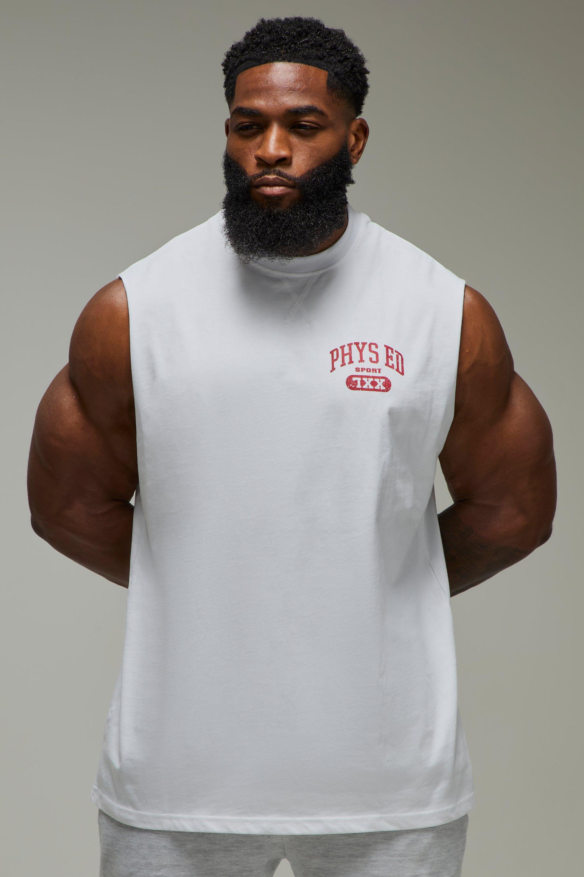 MAN Active Phys Ed Oversized Tank | boohooMAN USA