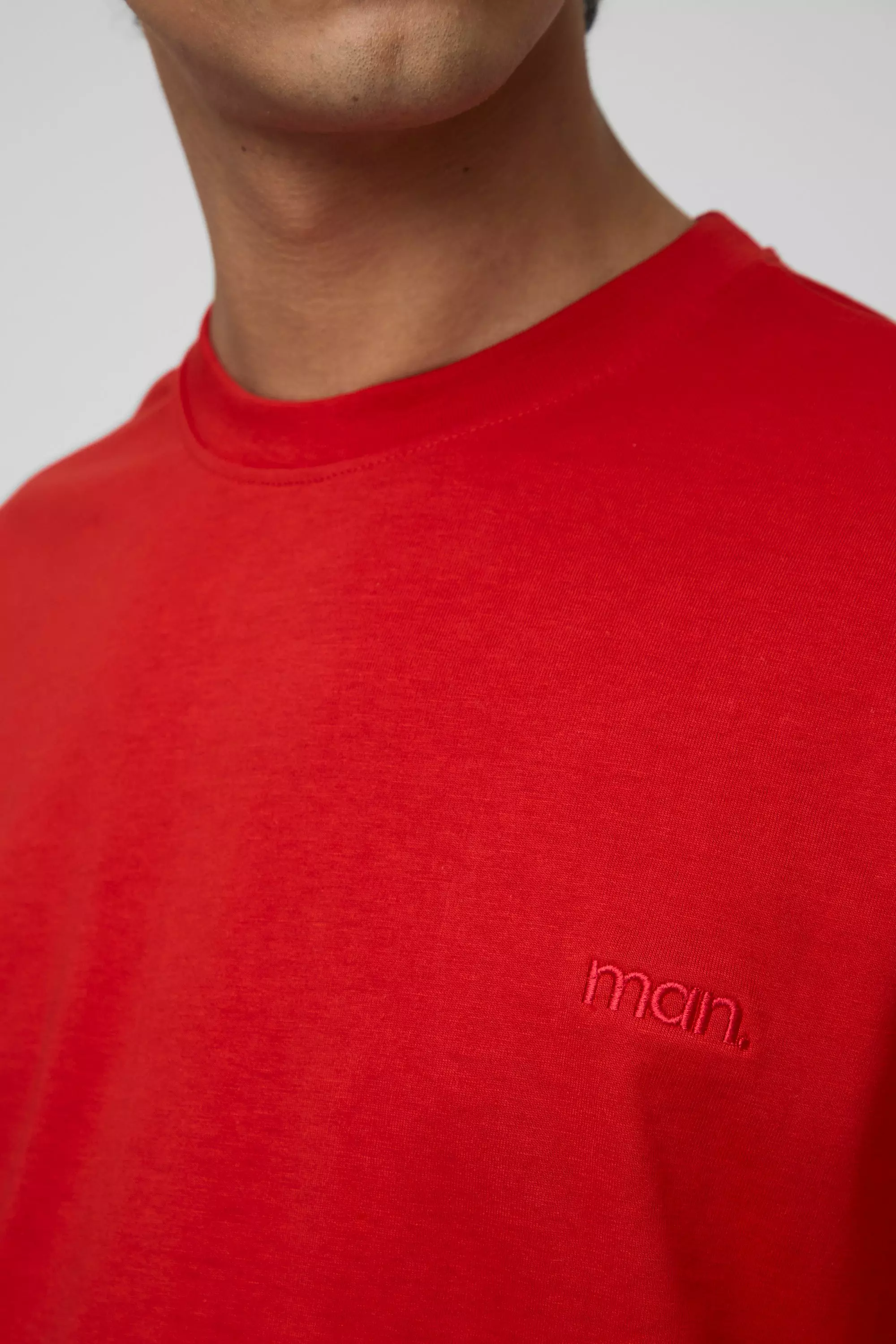 MAN. Oversized Boxy Extended Neck T-Shirt | boohooMAN USA