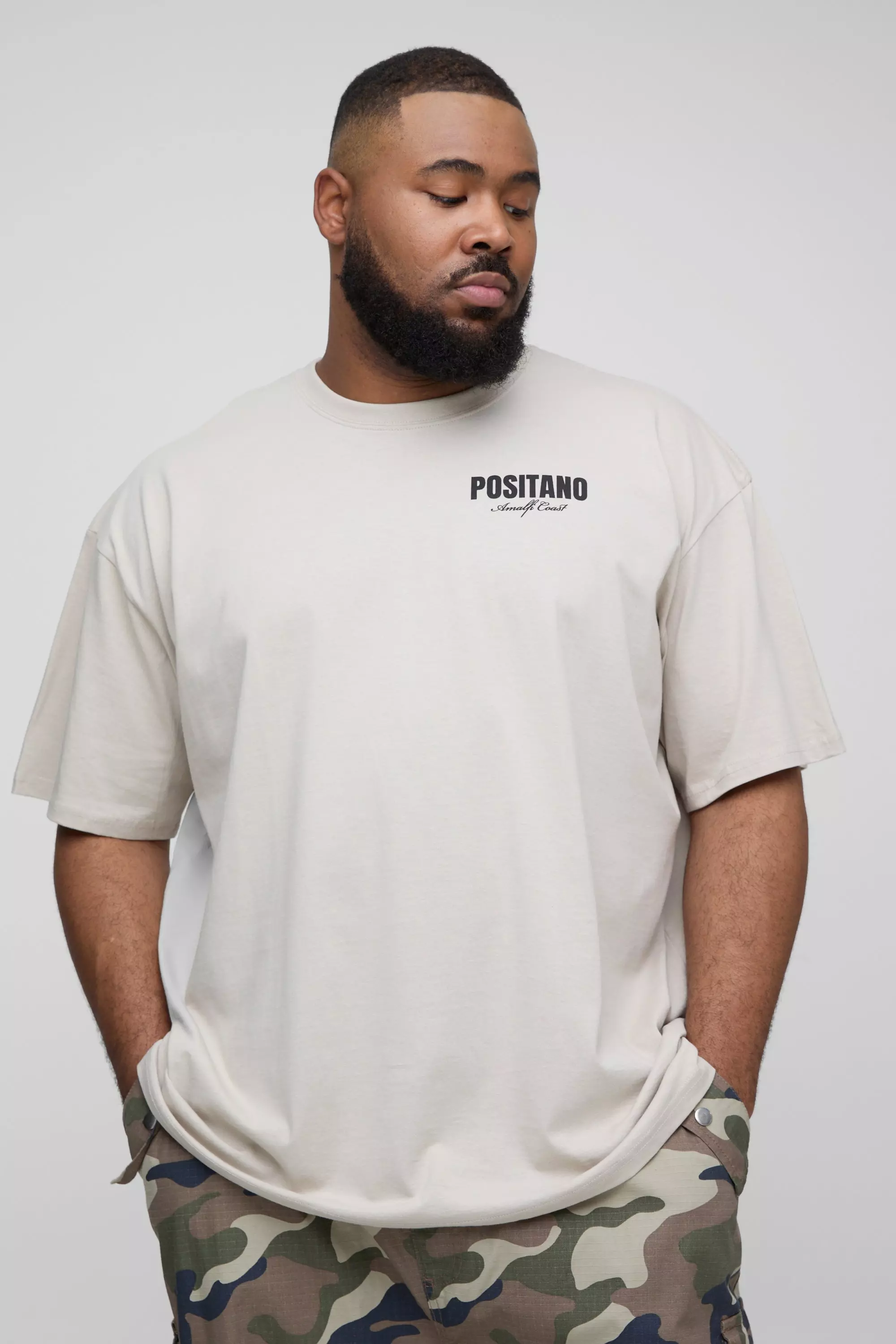 Stone Plus Lemon Back Graphic Oversized T-Shirt alternative image