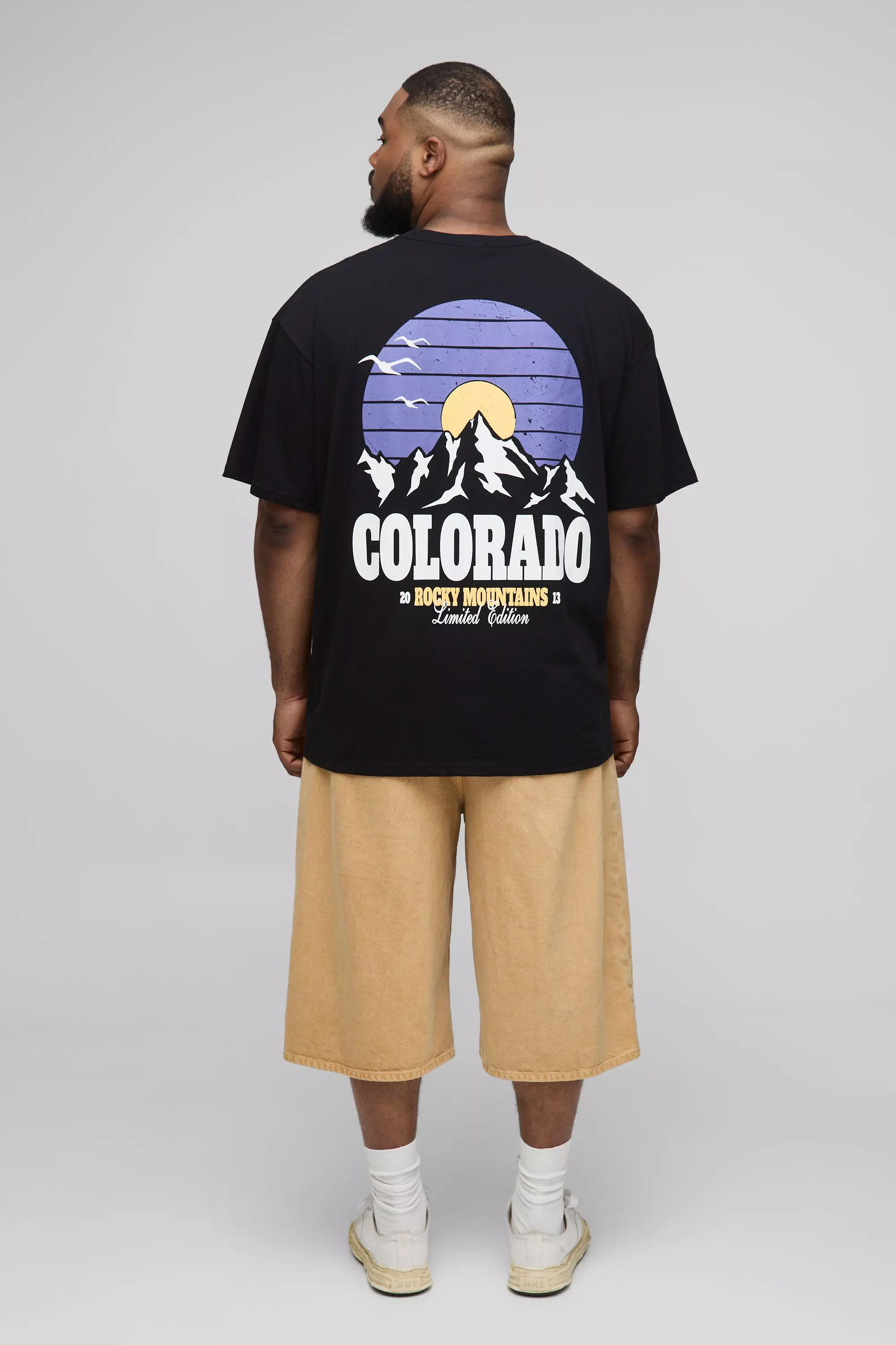 Black Plus Colorado Graphic Oversized T-Shirt alternative image