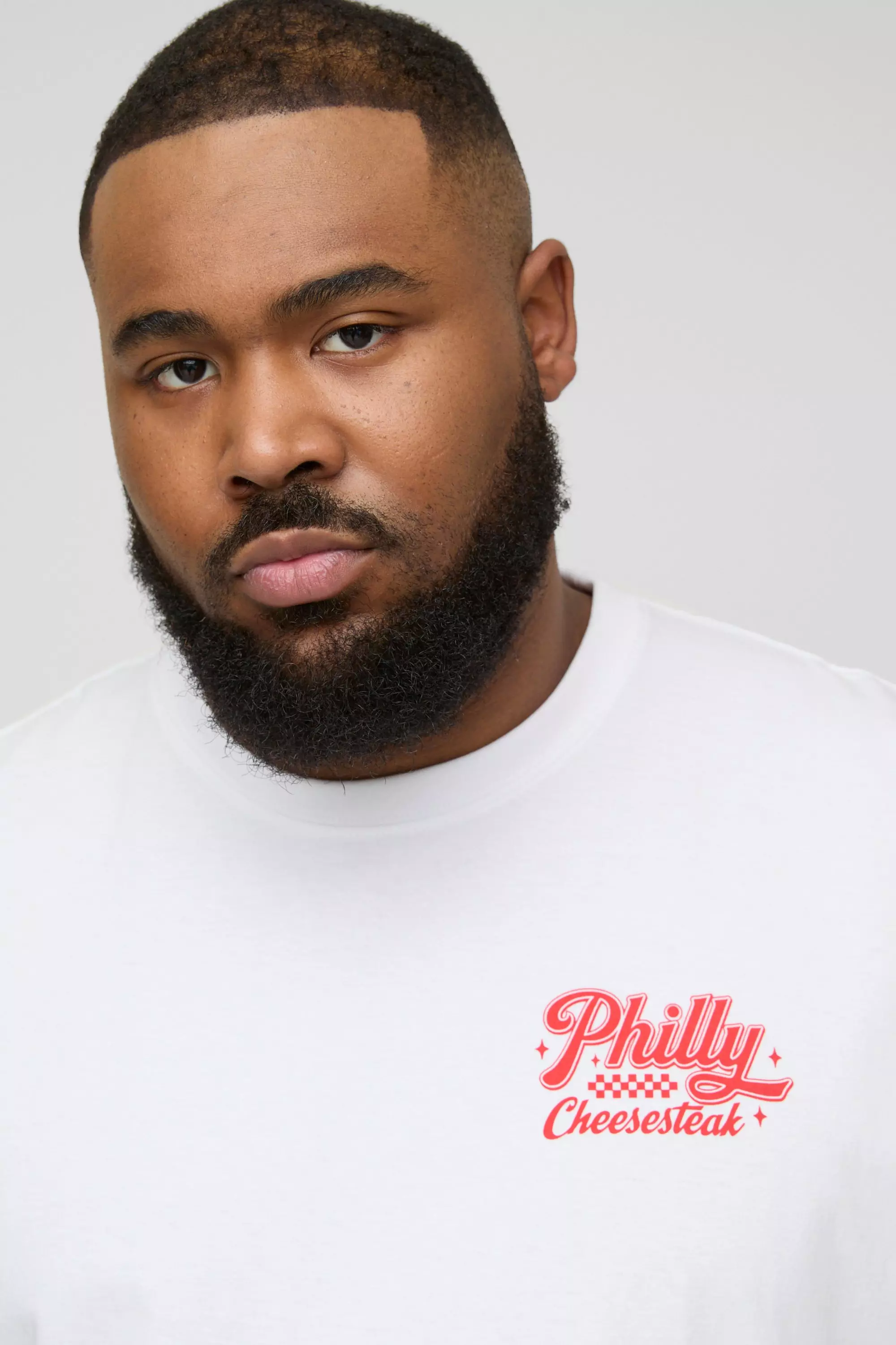 Grande taille - T-shirt oversize imprimé, White autre image