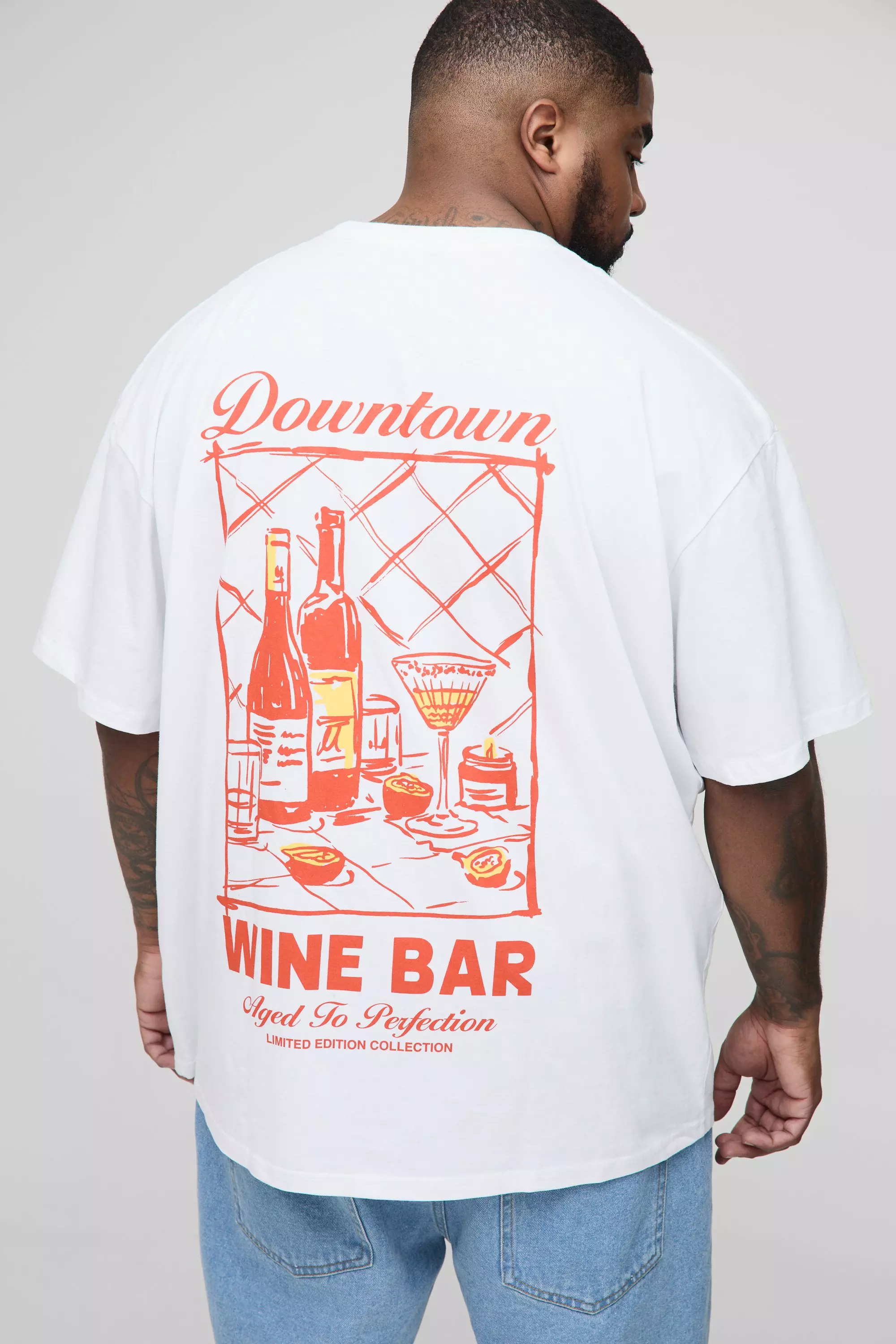 Grande taille - T-shirt oversize imprimé, White autre image