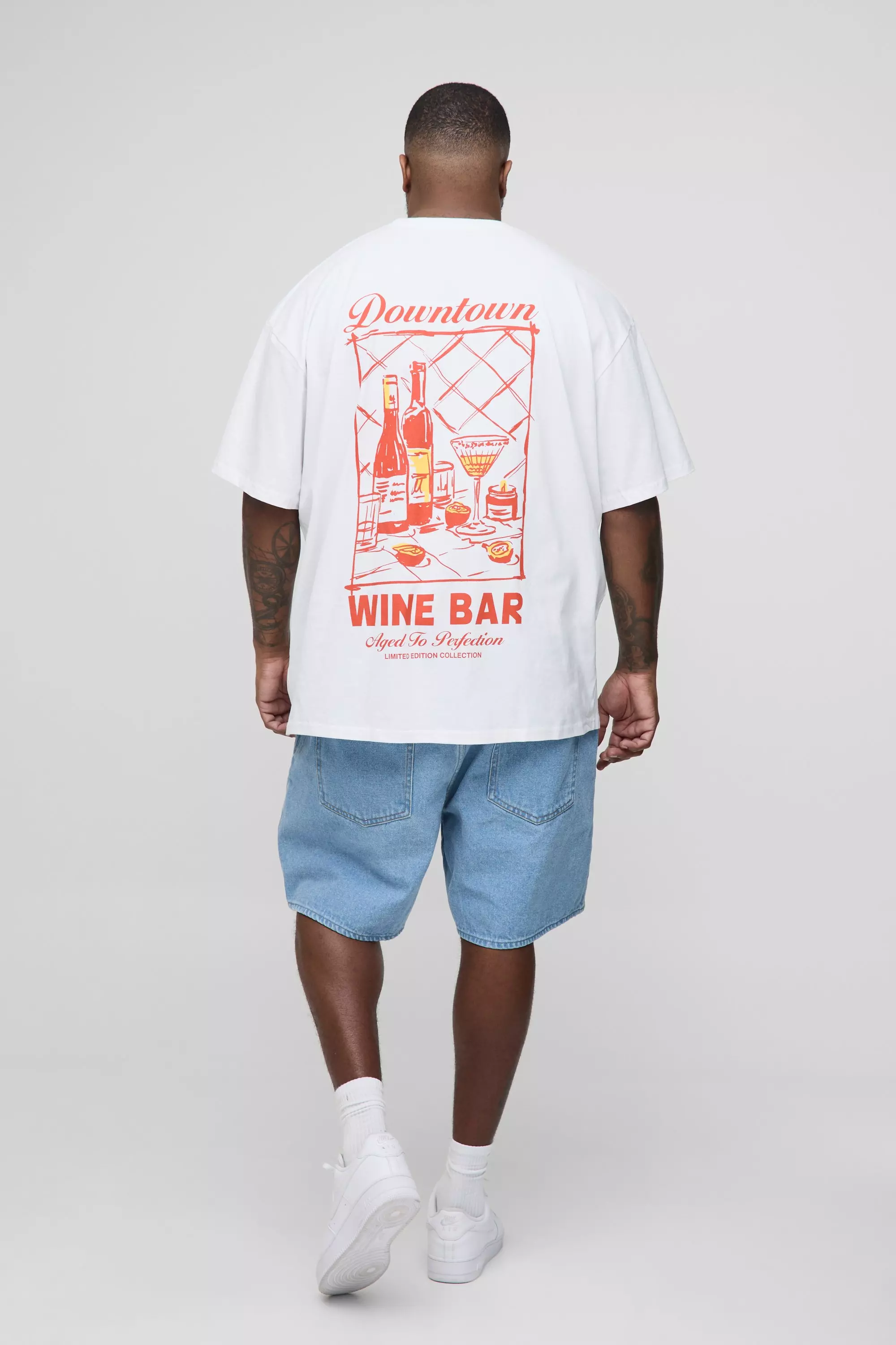 Grande taille - T-shirt oversize imprimé, White autre image