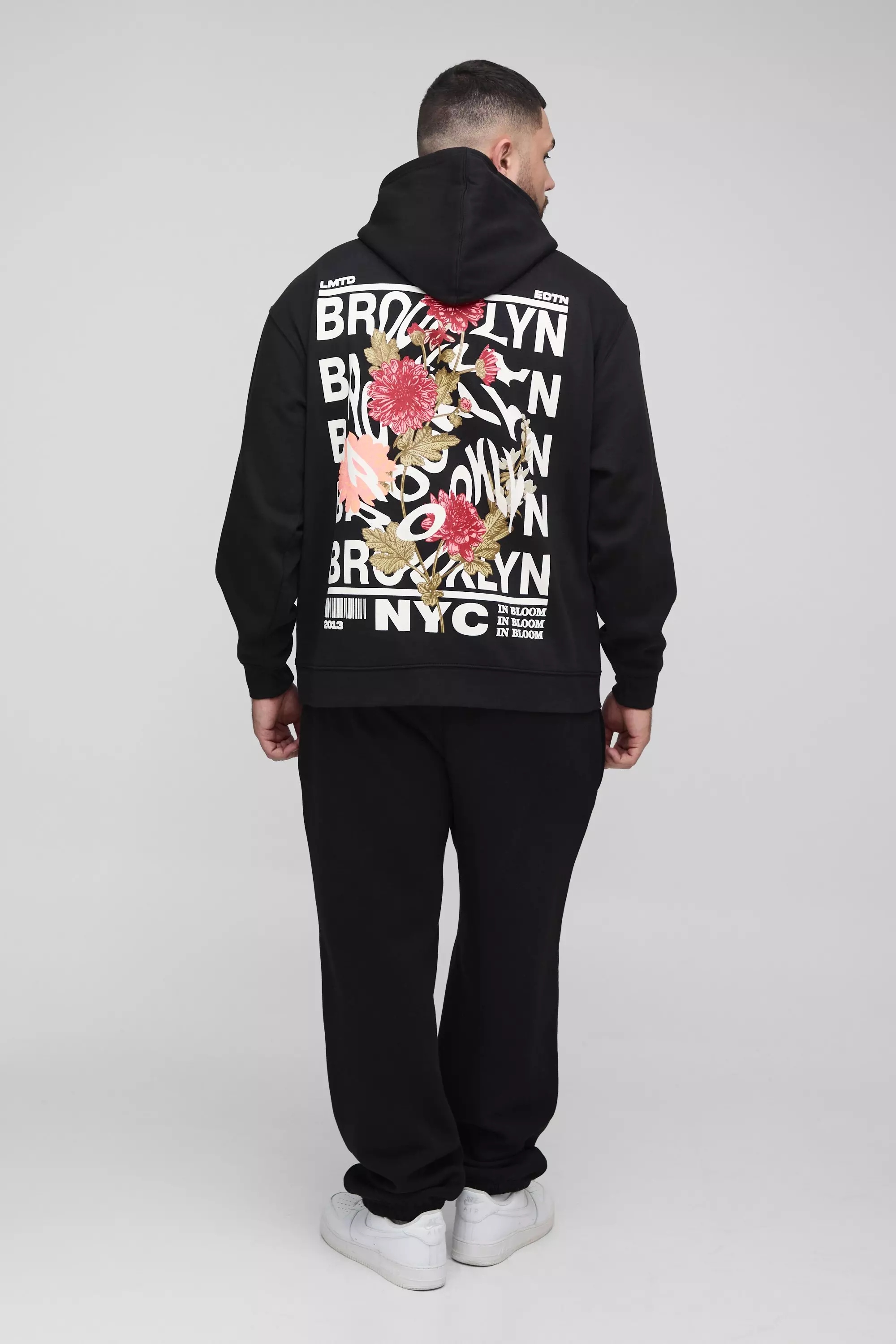 Black Plus Brooklyn Oversized Graphic Hoodie alternative image