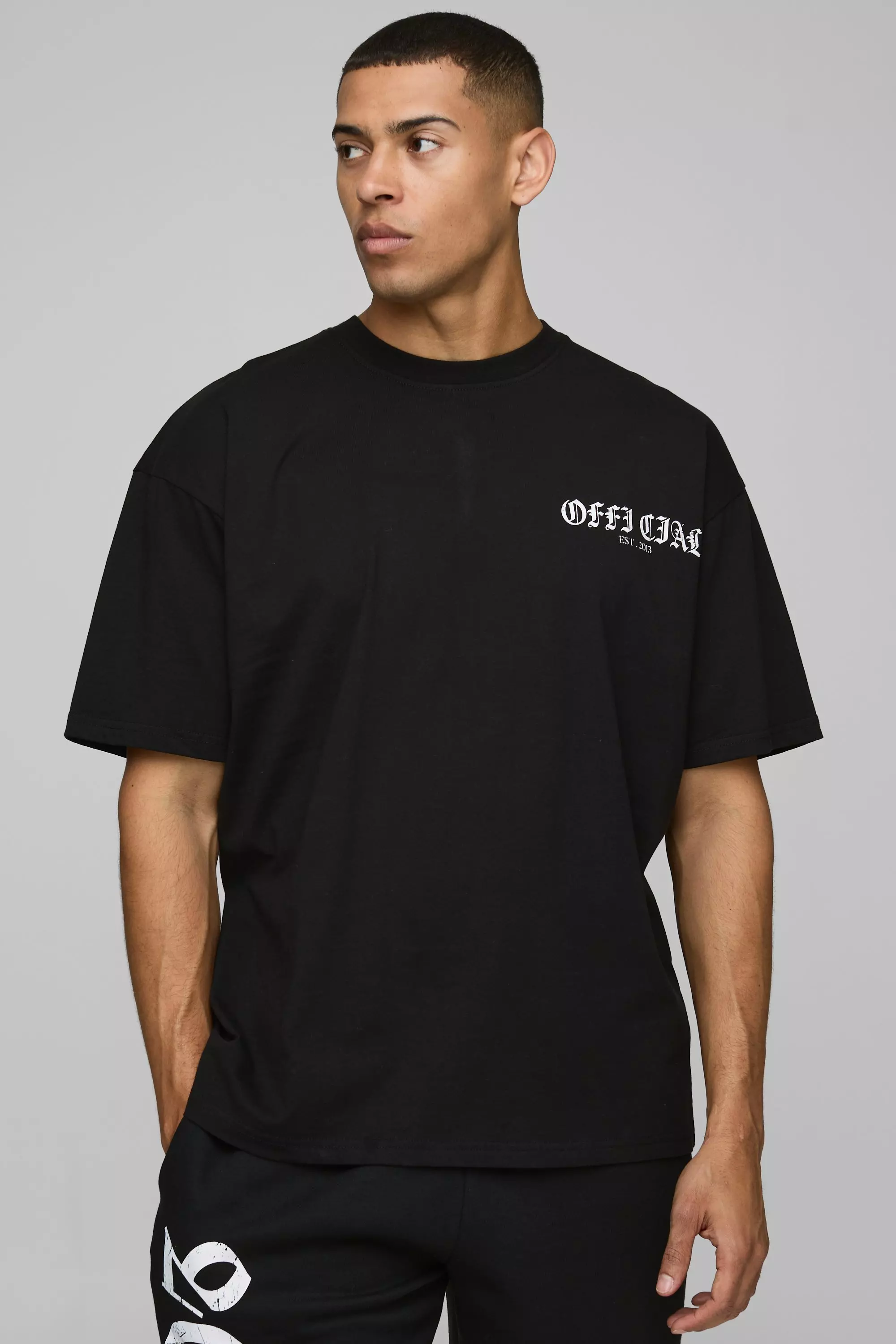 Oversized Official Graphic T-Shirt | boohooMAN USA