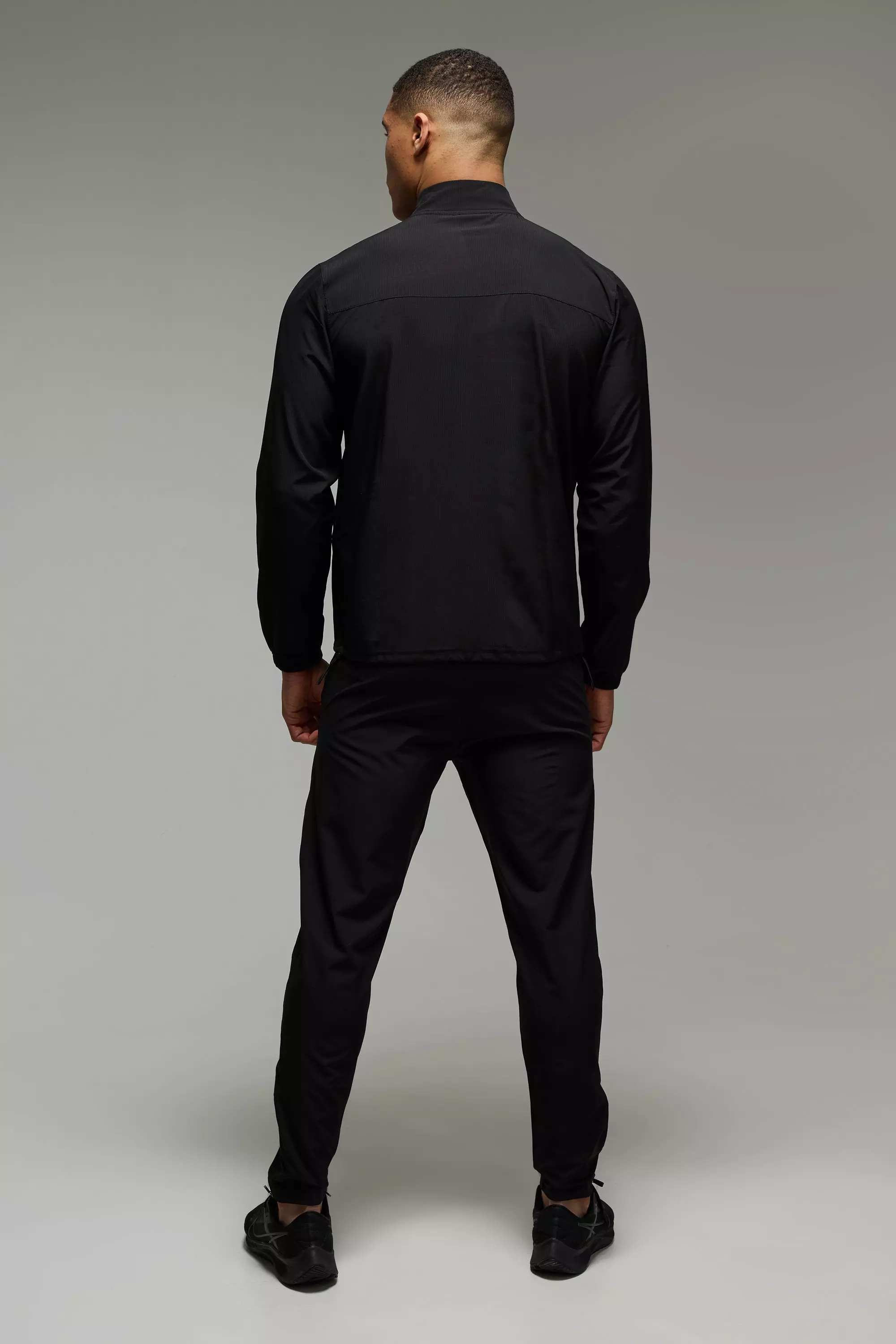 Black Training Dept Ripstop Funnel Neck Tracksuit alternative image