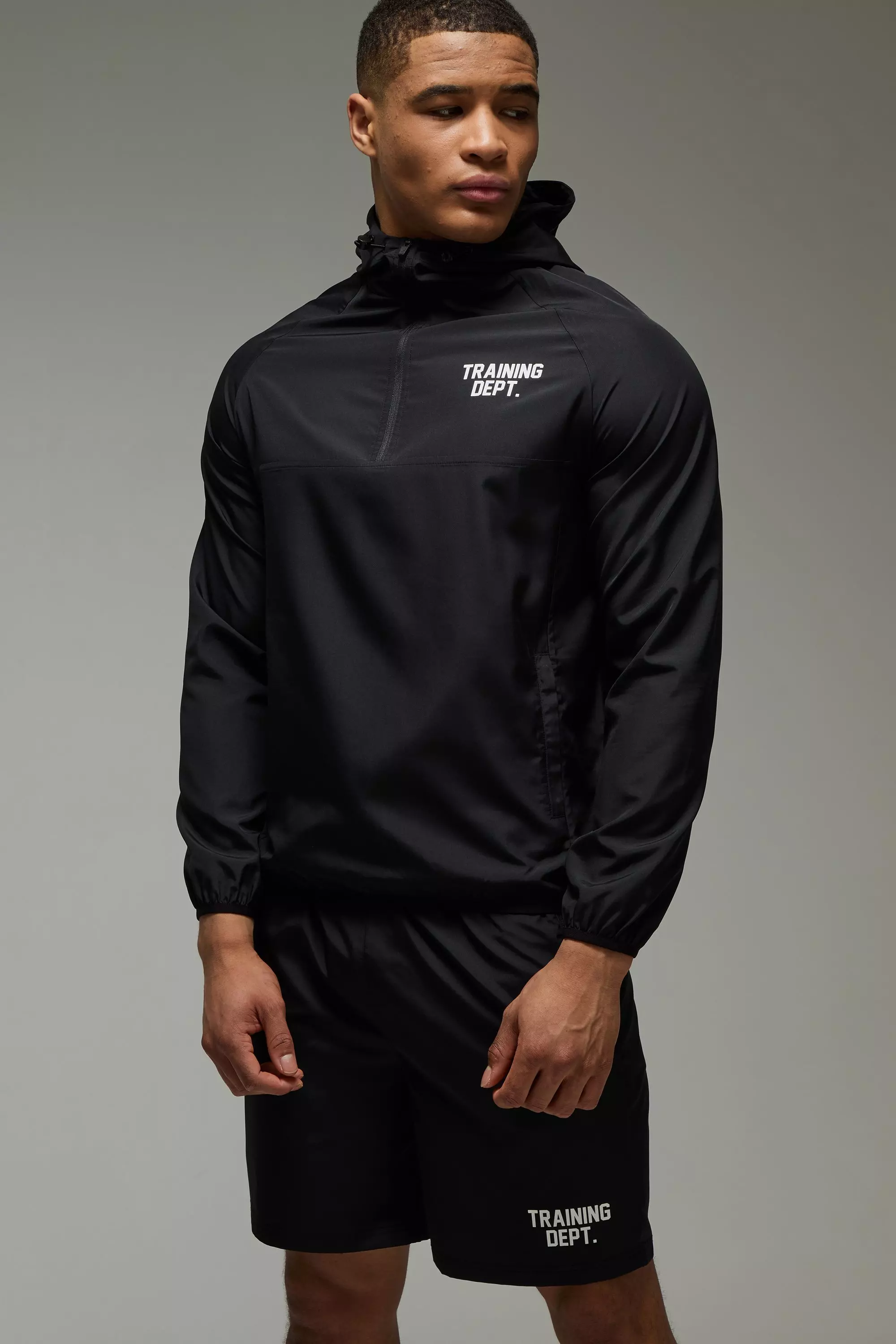 Black Training Dept Woven Short Tracksuit alternative image